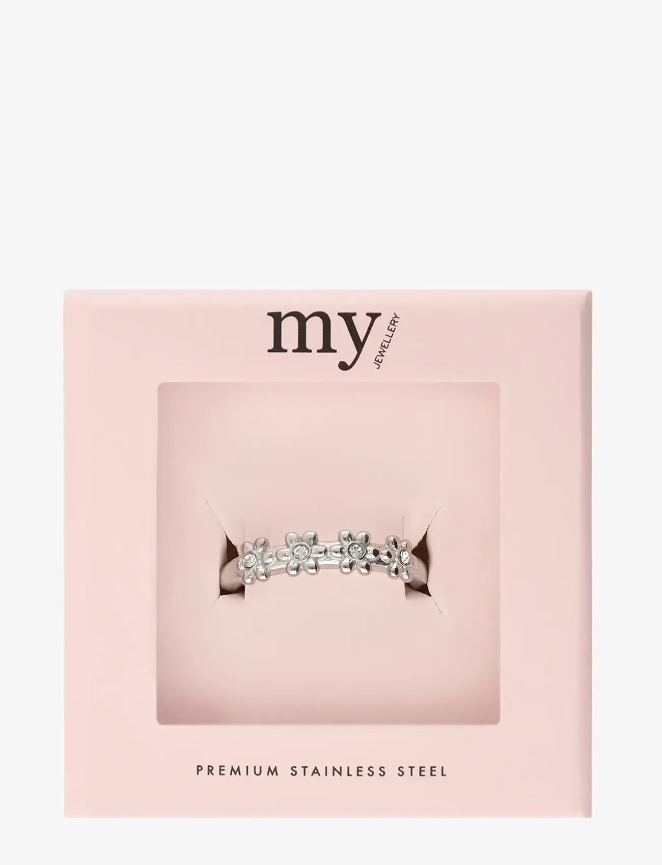 My Jewellery - Ring flowers with stone - sõrmused - silver - 3