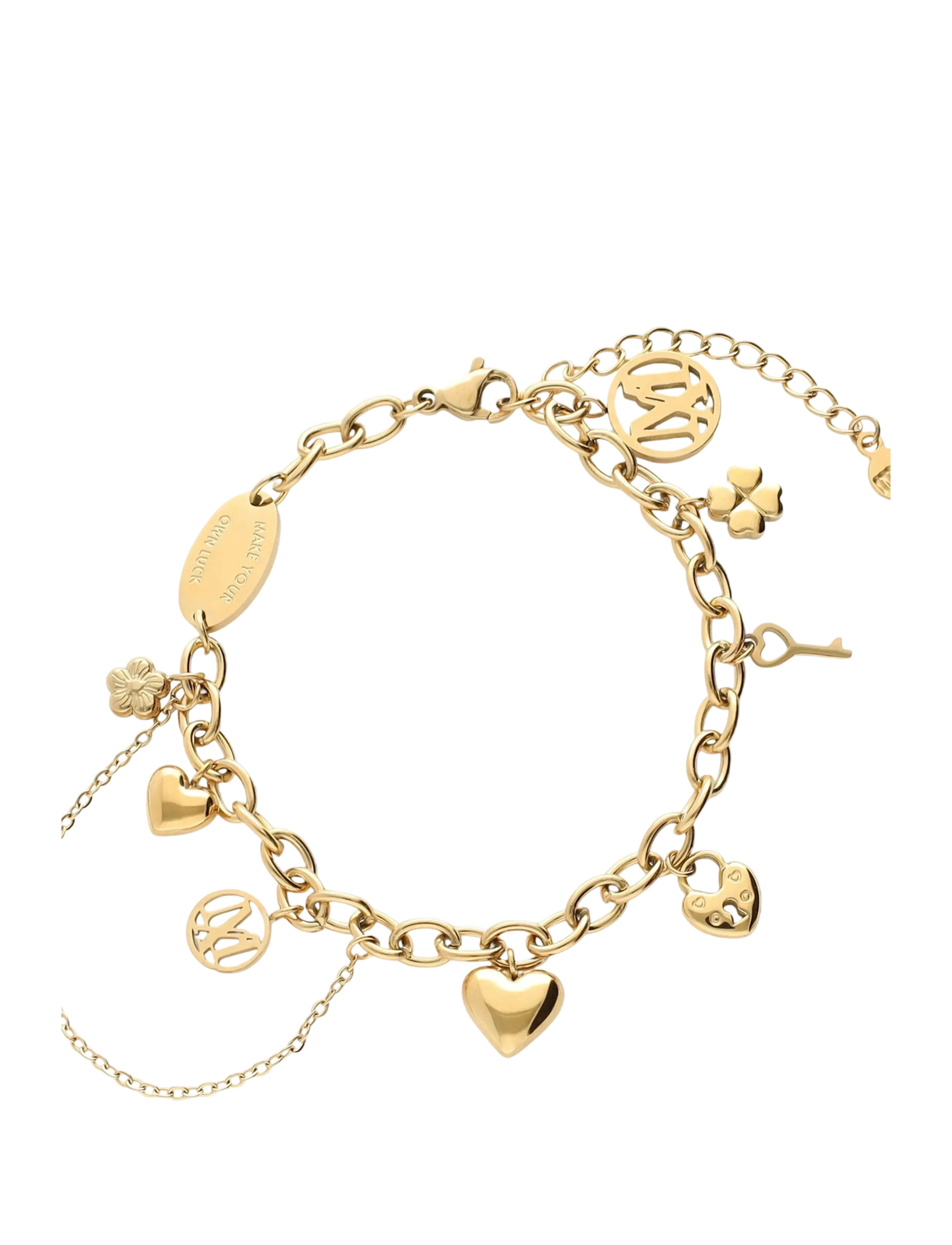My Jewellery Love Life Bracelet, One Size, Bracelets, Gold - Chain Frauen