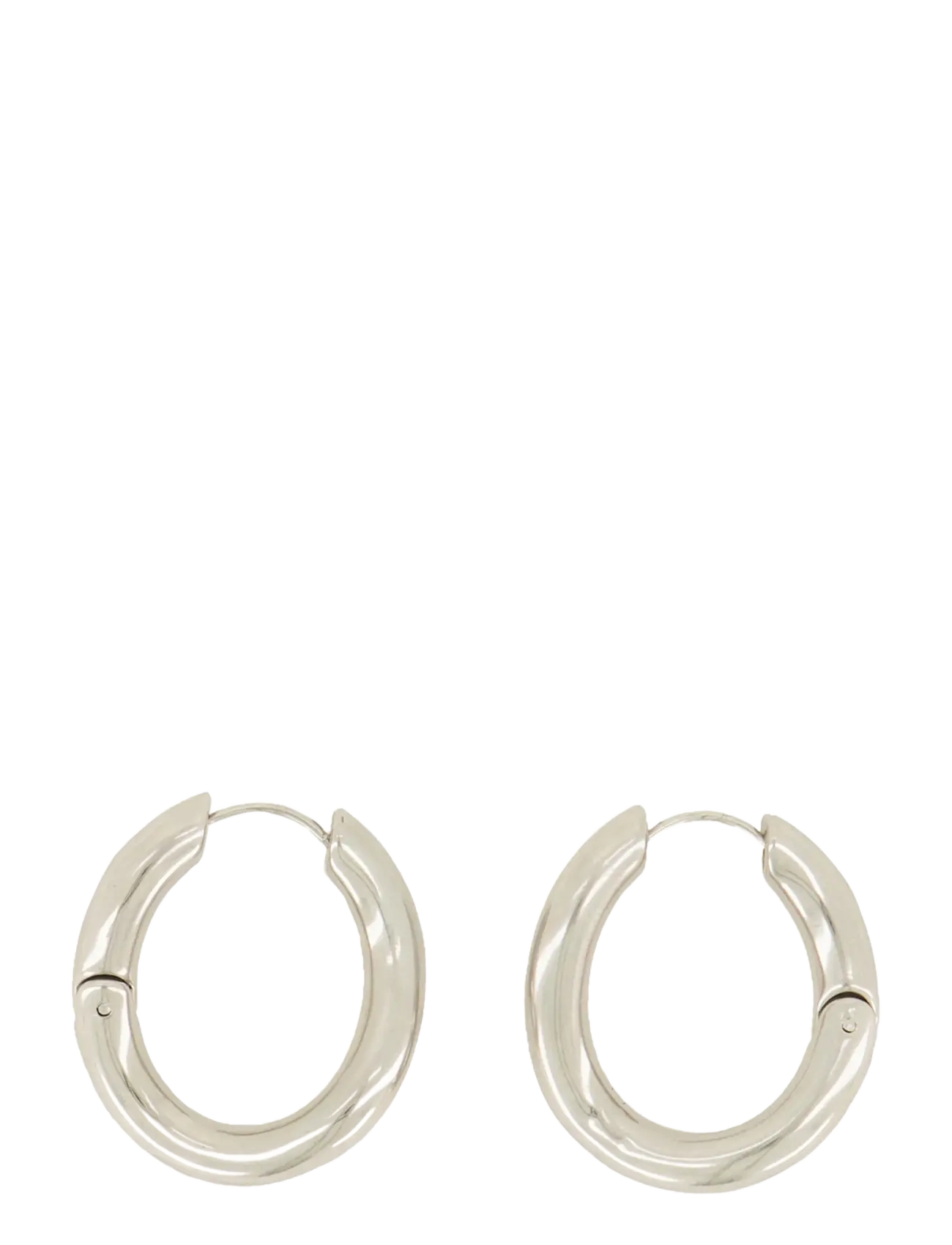 My Jewellery Earrings Chunky Chain Hoops, One Size, Earrings, Silber - Frauen
