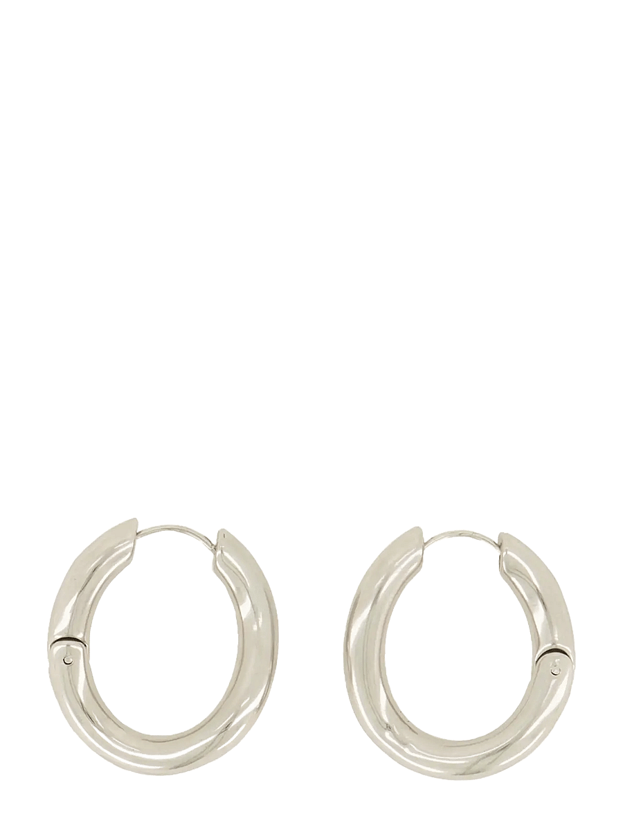My Jewellery - Earrings Chunky chain hoops - kreolen - silver - 0