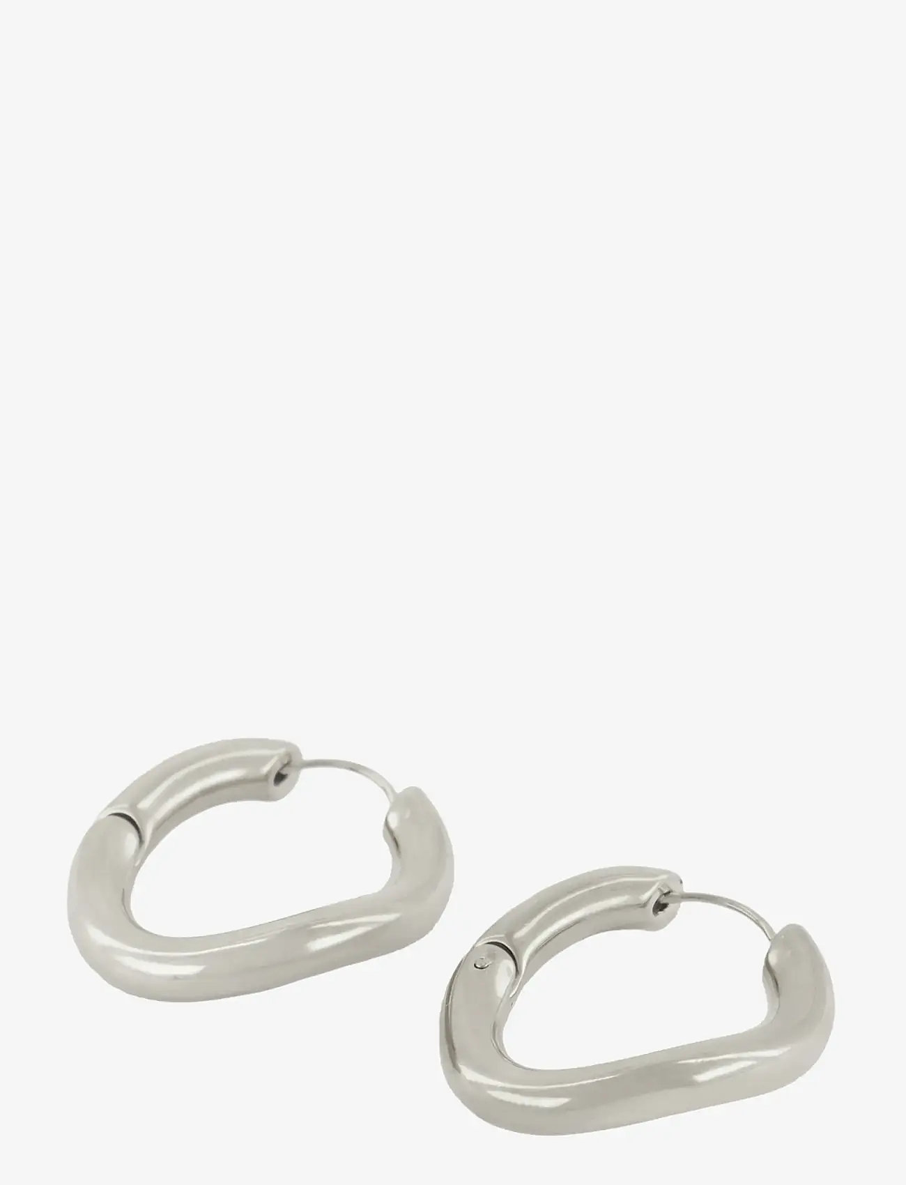 My Jewellery - Earrings Chunky chain hoops - creoler & hoops - silver - 1