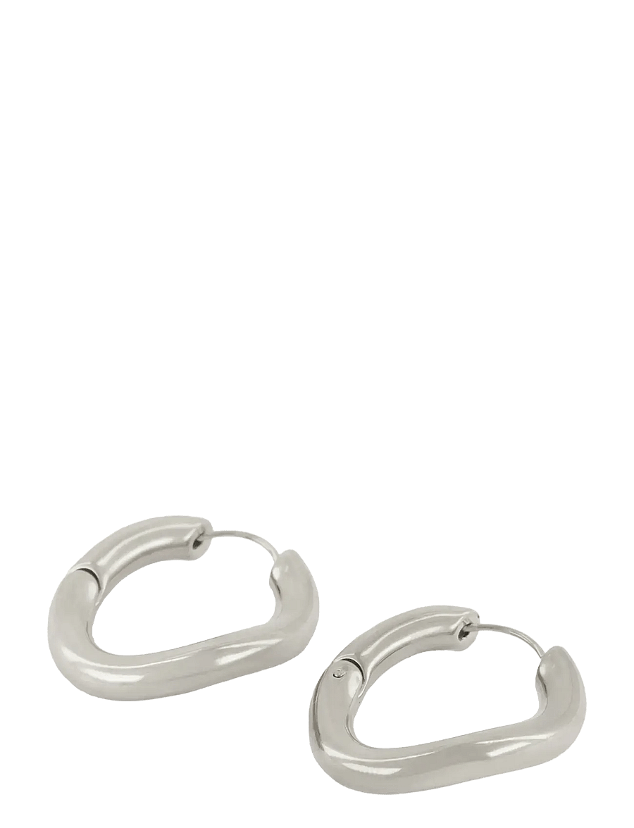 My Jewellery - Earrings Chunky chain hoops - kreolen - silver - 1