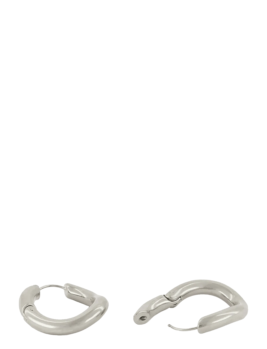 My Jewellery - Earrings Chunky chain hoops - kreolen - silver - 2