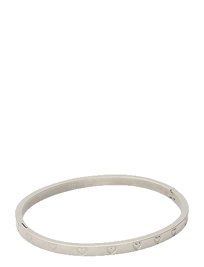 My Jewellery Bangle engraved hearts - Skartgripir - SILVER / silver