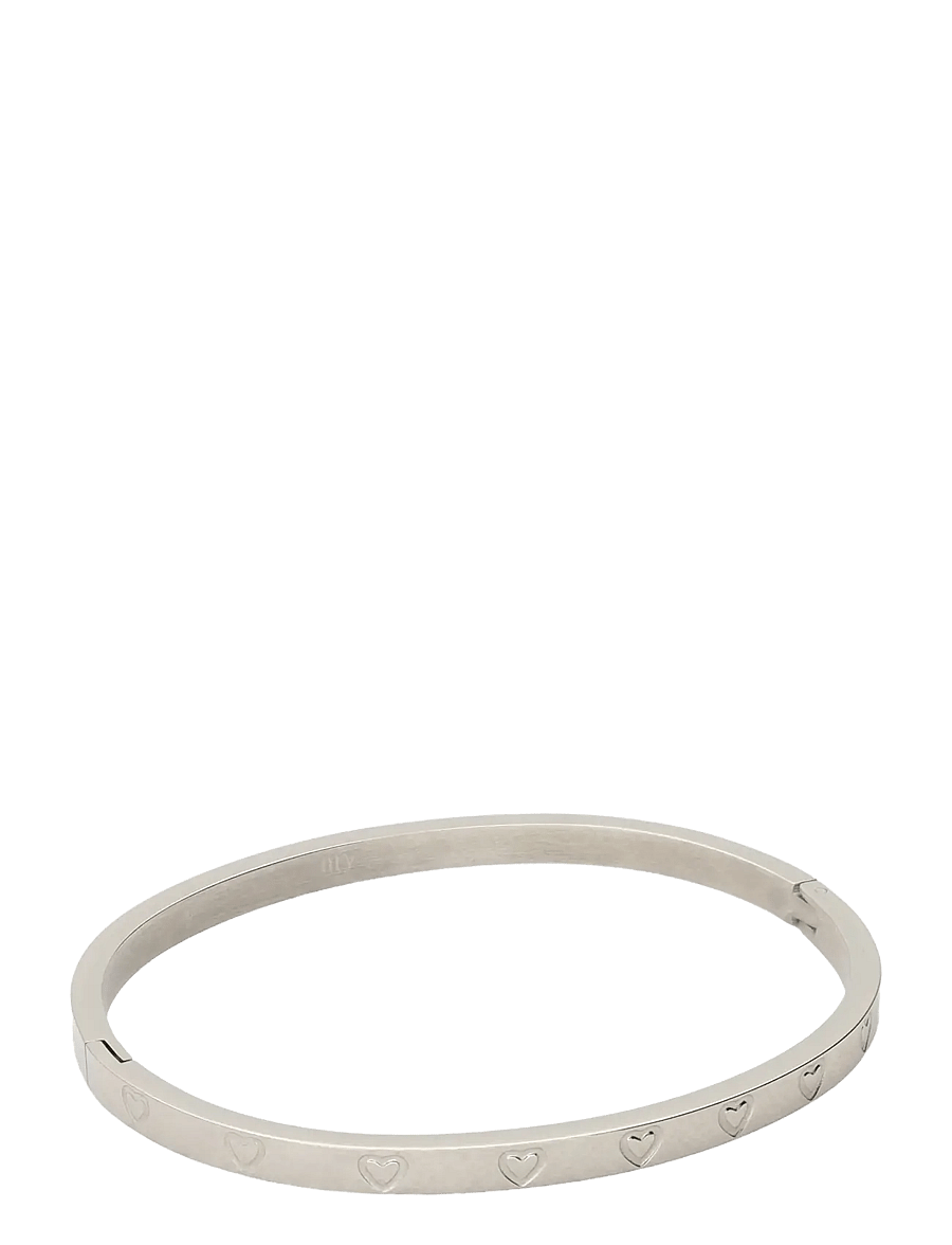 My Jewellery - Bangle engraved hearts - bangles-armband - silver - 0