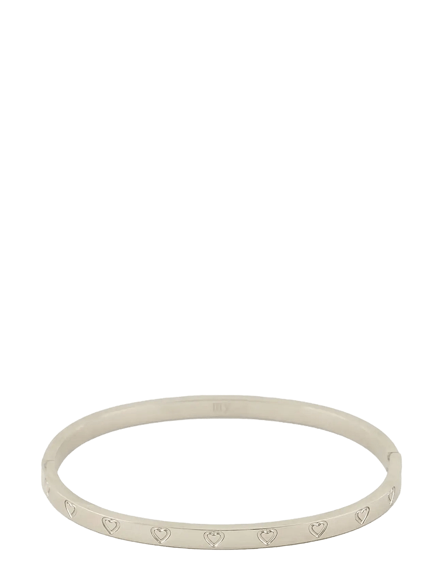 My Jewellery - Bangle engraved hearts - bangles-armband - silver - 1