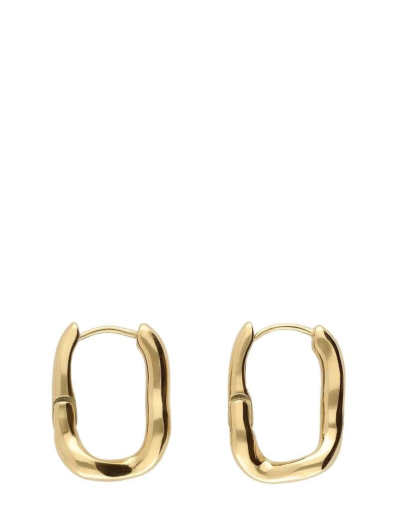 My Jewellery - Earrings swirl effect - hoops - gold - 0