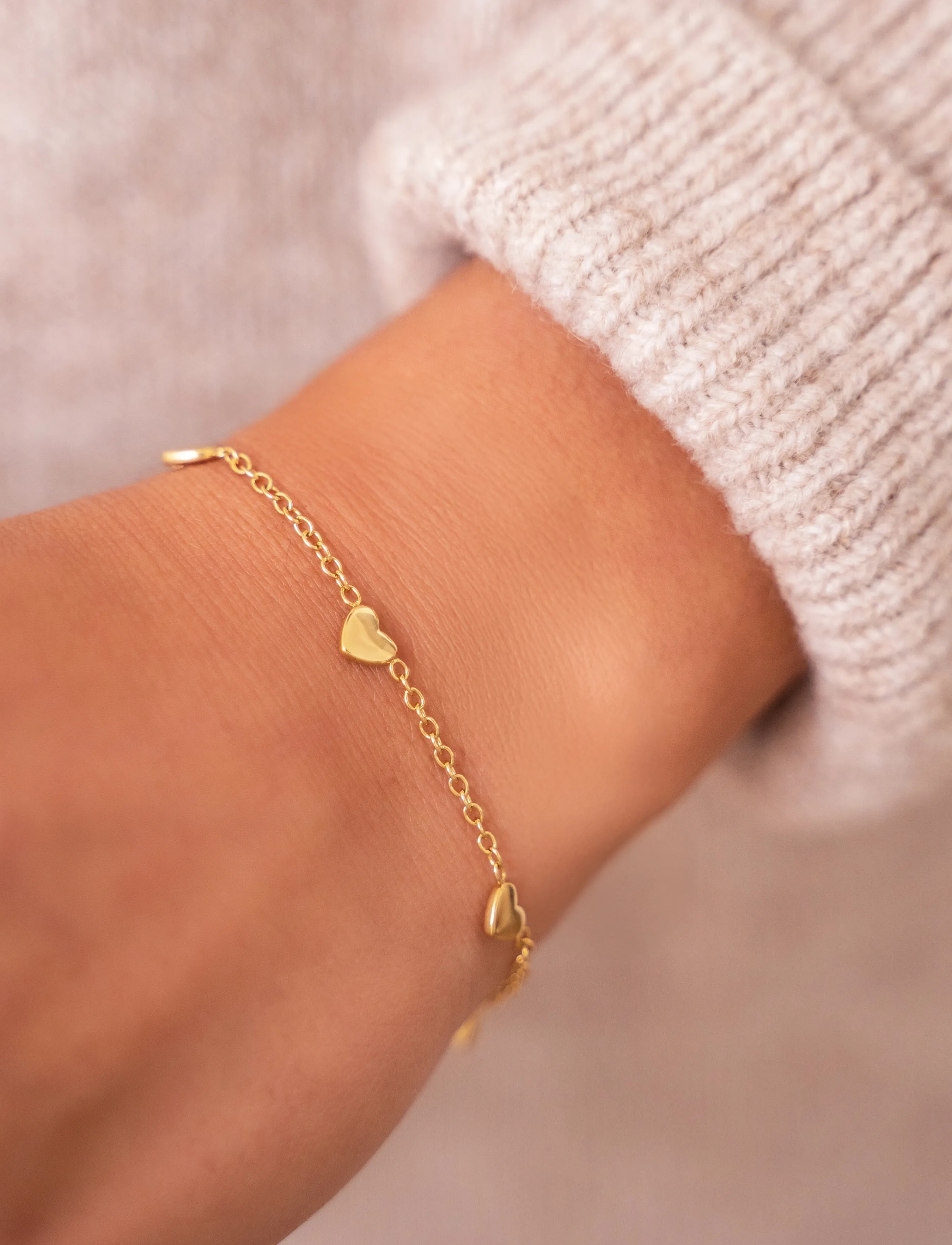 My Jewellery Bracelet Hearts, One Size, Bracelets, Gold - Chain Frauen