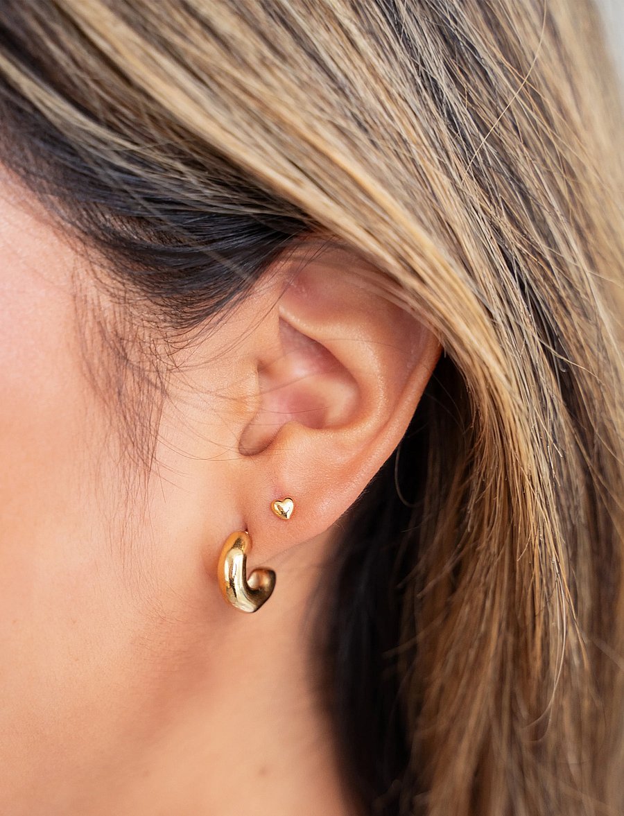 My Jewellery - Ear studs heart - gold - 5