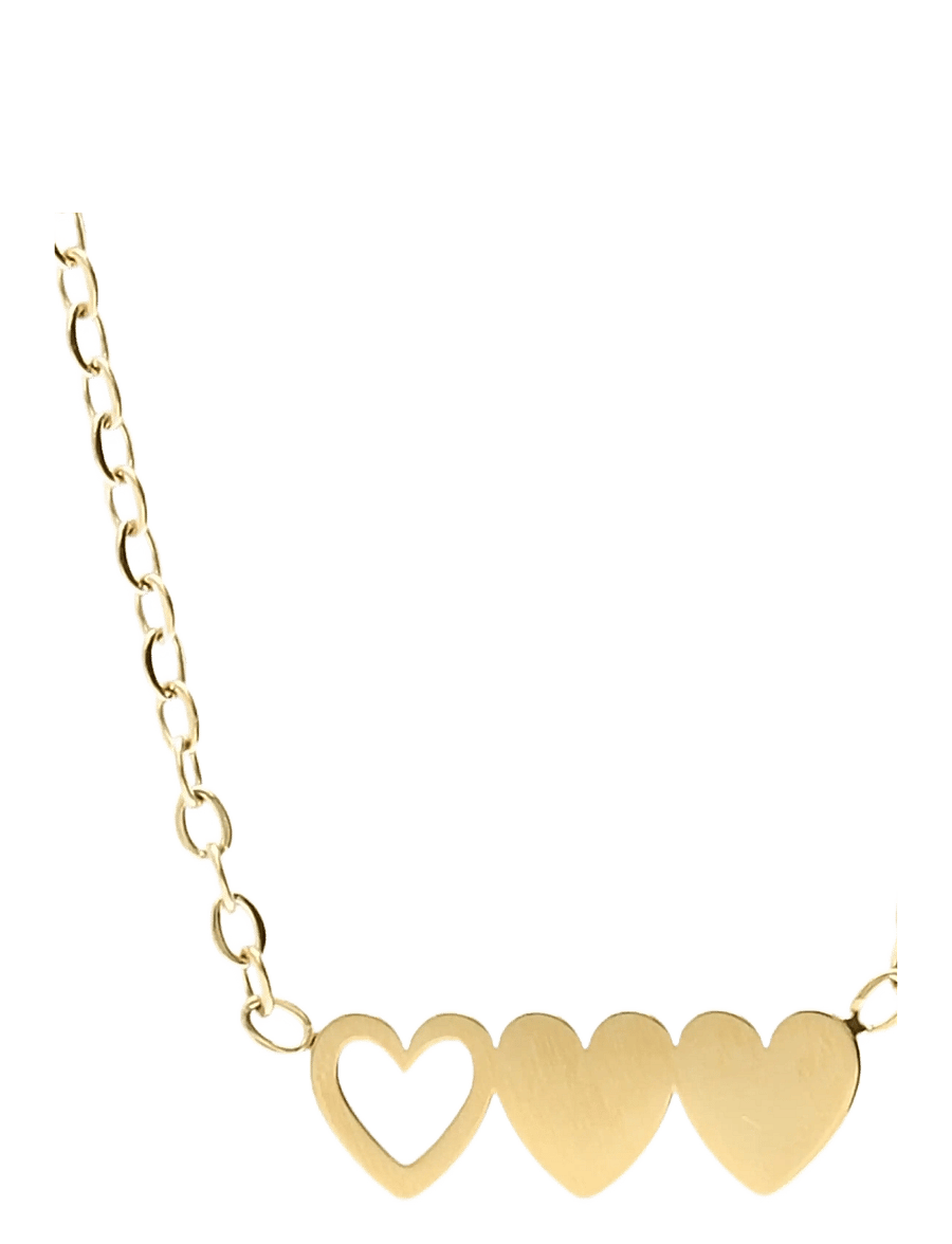 My Jewellery - Bracelet set 3 hearts - kædearmbånd - gold - 2