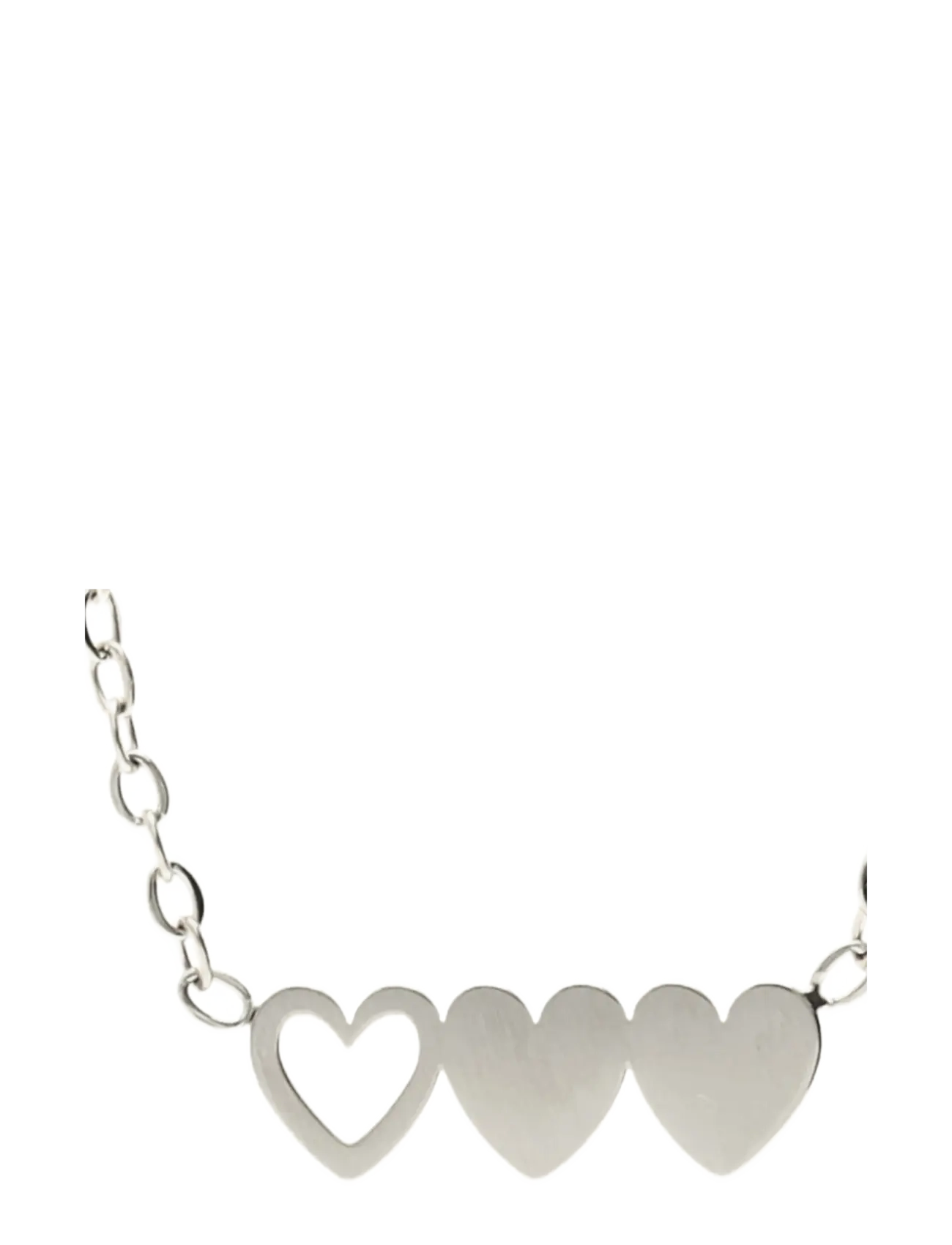 My Jewellery - Bracelet set 3 hearts - kædearmbånd - silver - 2