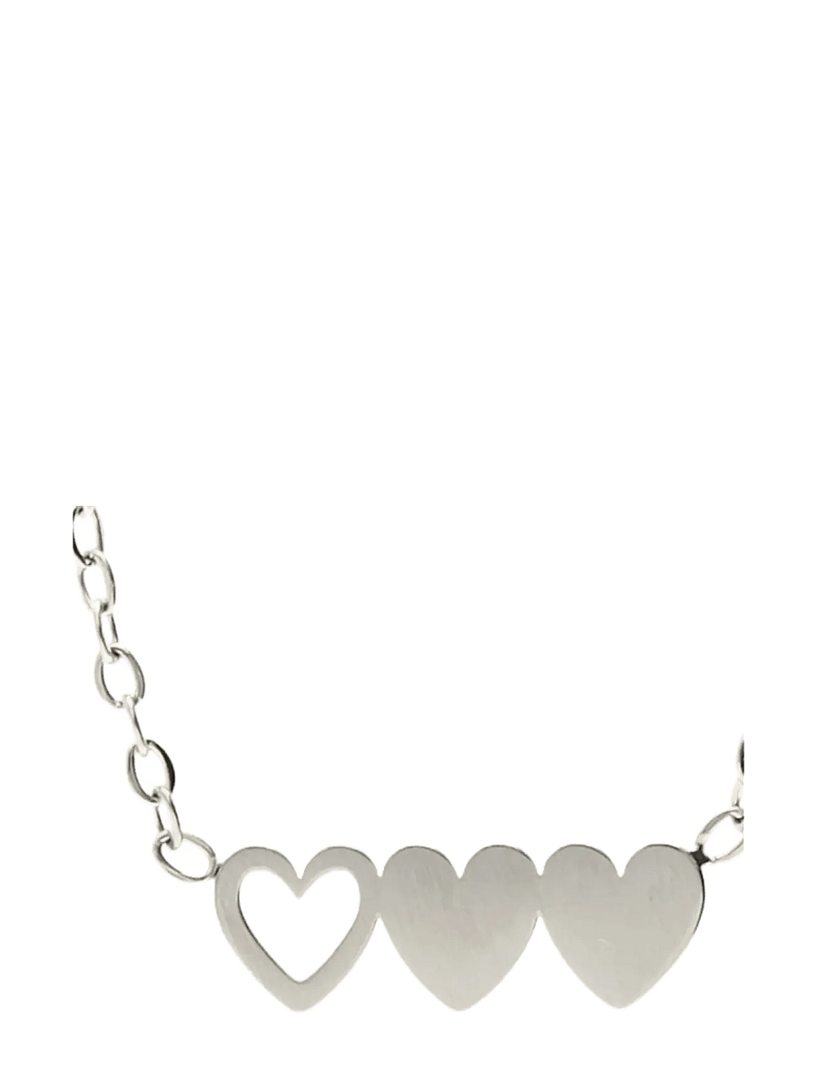 My Jewellery - Bracelet set 3 hearts - kædearmbånd - silver - 2