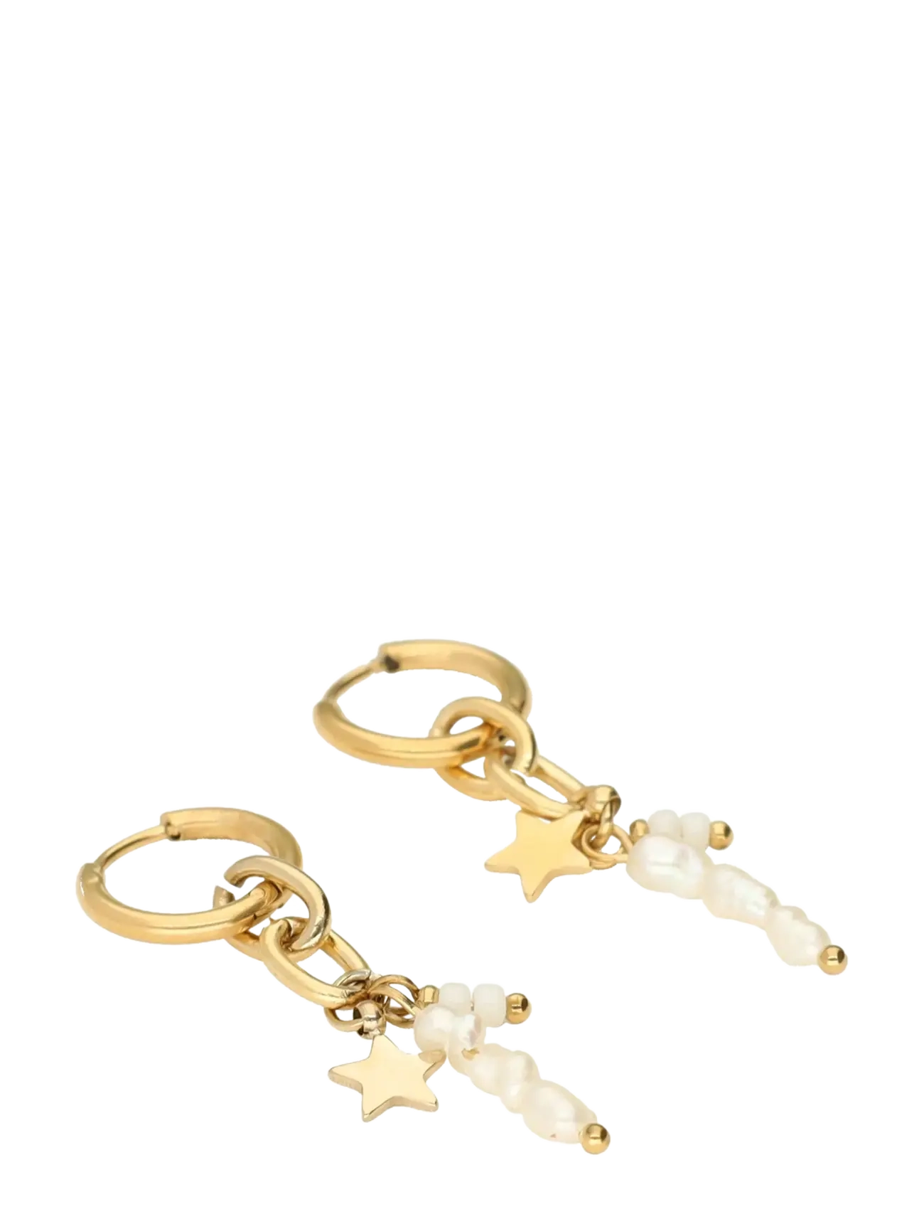 My Jewellery Earrings star & three pearls - Accessoires - GOLD / gold