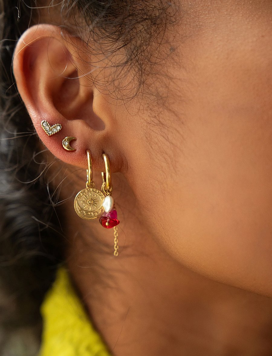 My Jewellery - Earstuds heart - ohrstecker - gold - 3