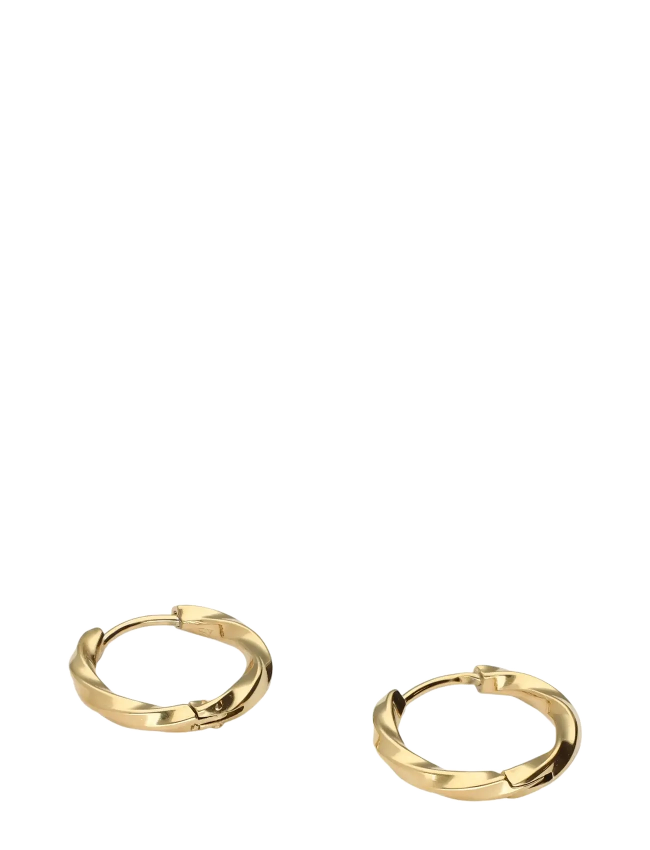 My Jewellery Earring Basic Twisted Hoop 17X2.5, One Size, Earrings, Gold - Hoops, Frauen