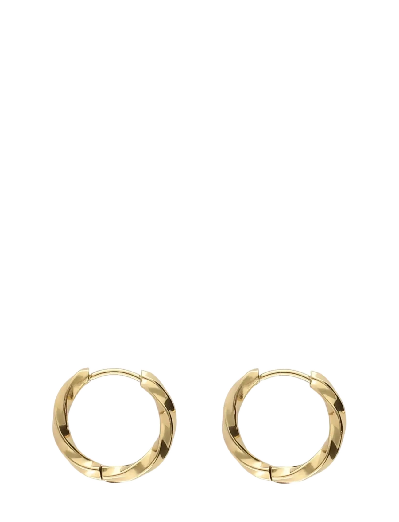 My Jewellery - Earring basic twisted hoop 17x2.5 - gold - 1