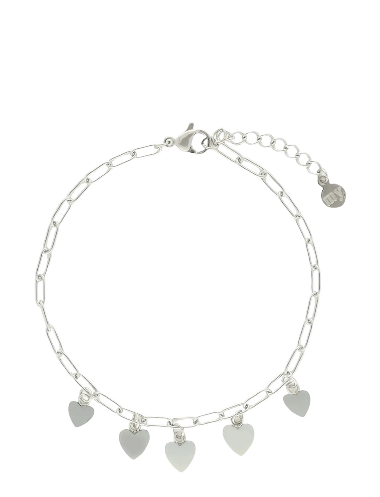 My Jewellery Bracelet chain fine hearts - Officewear - SILVER / silver