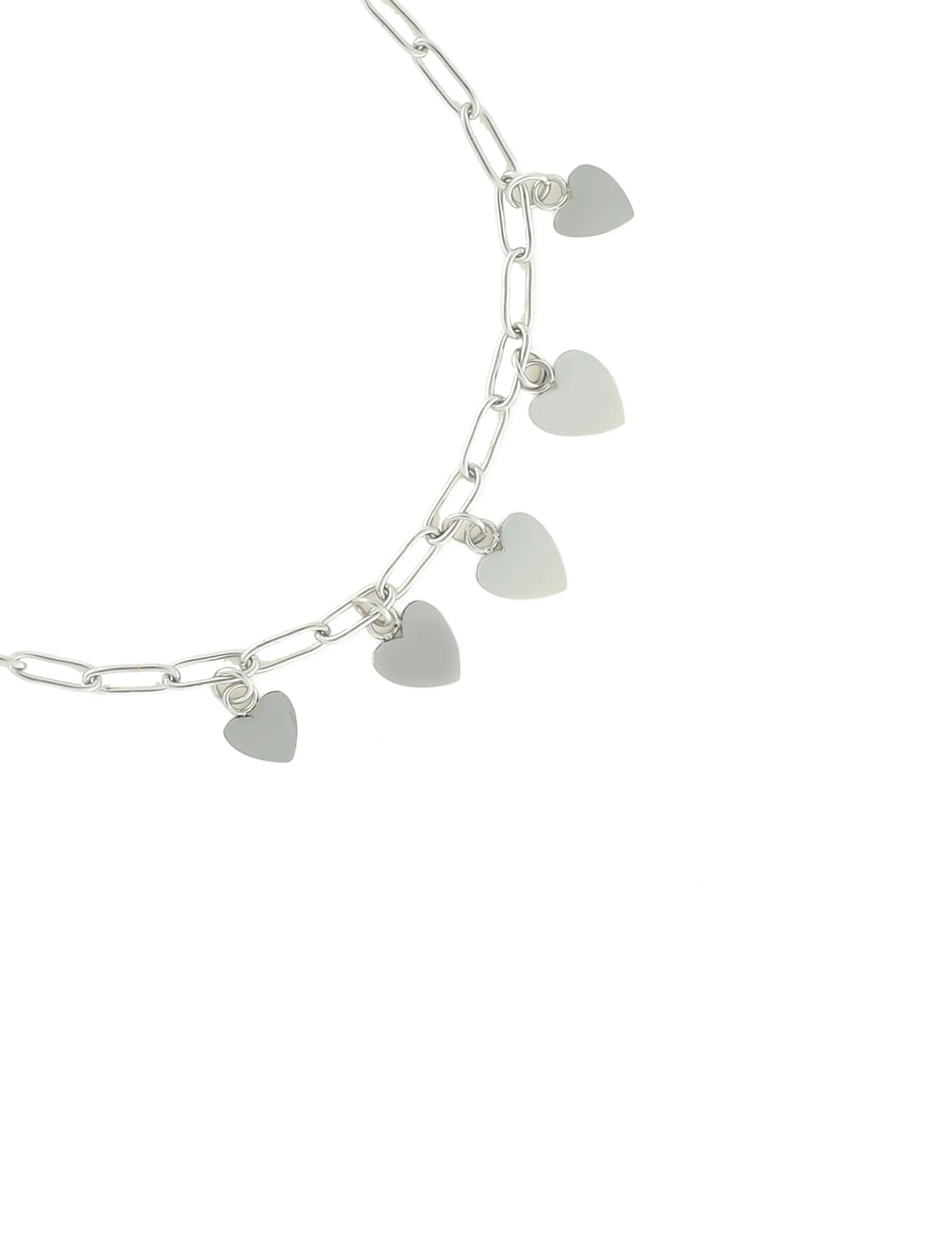 My Jewellery - Bracelet chain fine hearts - silver - 2