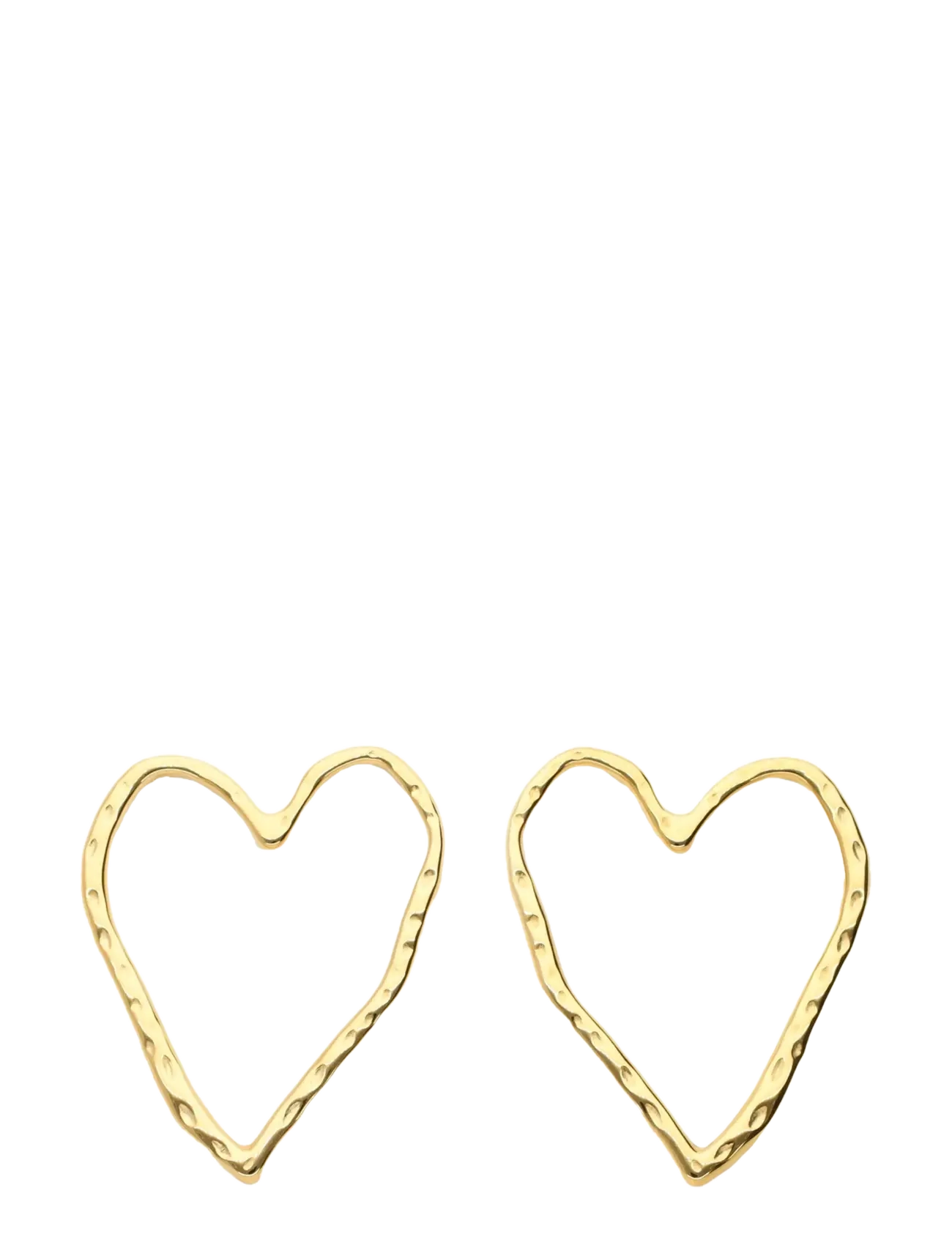My Jewellery Studs big open heart - Øreringe - GOLD / gold
