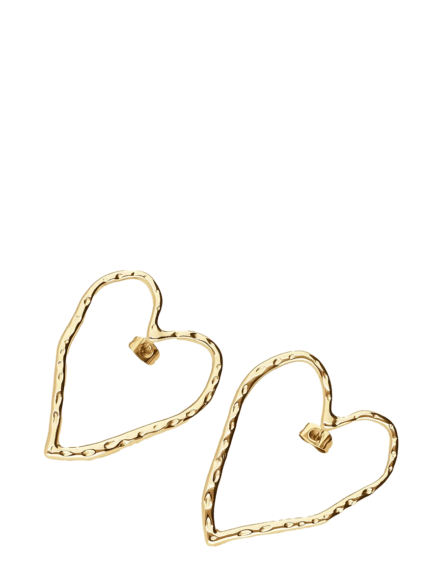 My Jewellery - Studs big open heart - gold - 2