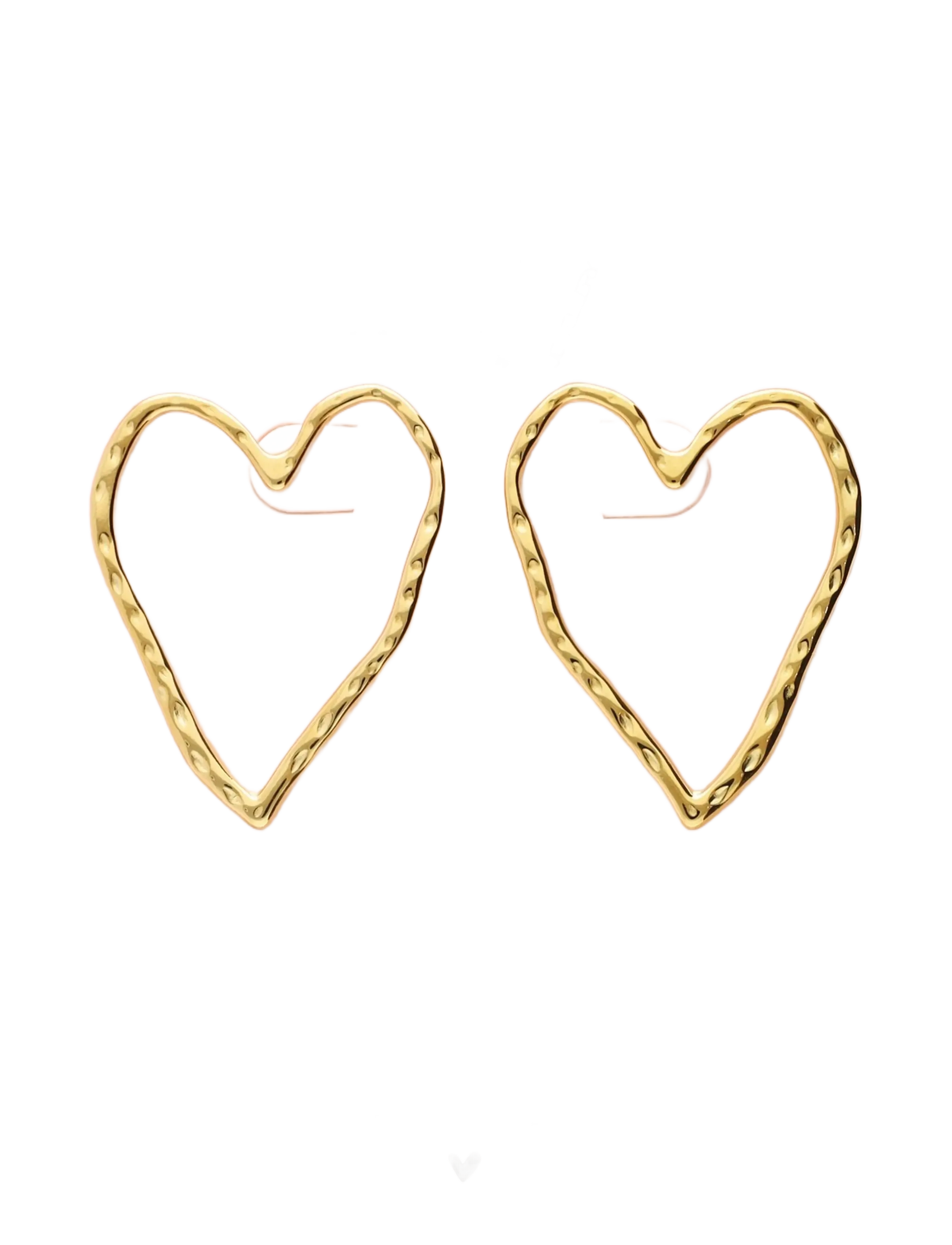 My Jewellery - Studs big open heart - gold - 4