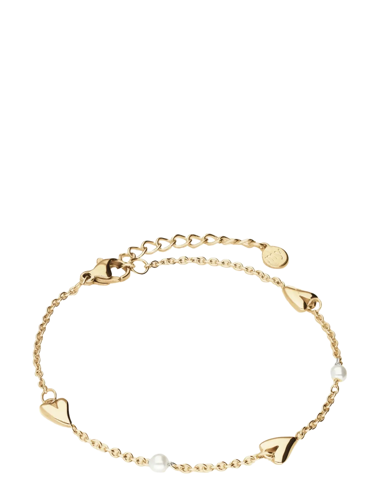 My Jewellery - Bracelet hearts & pearls - gold - 1