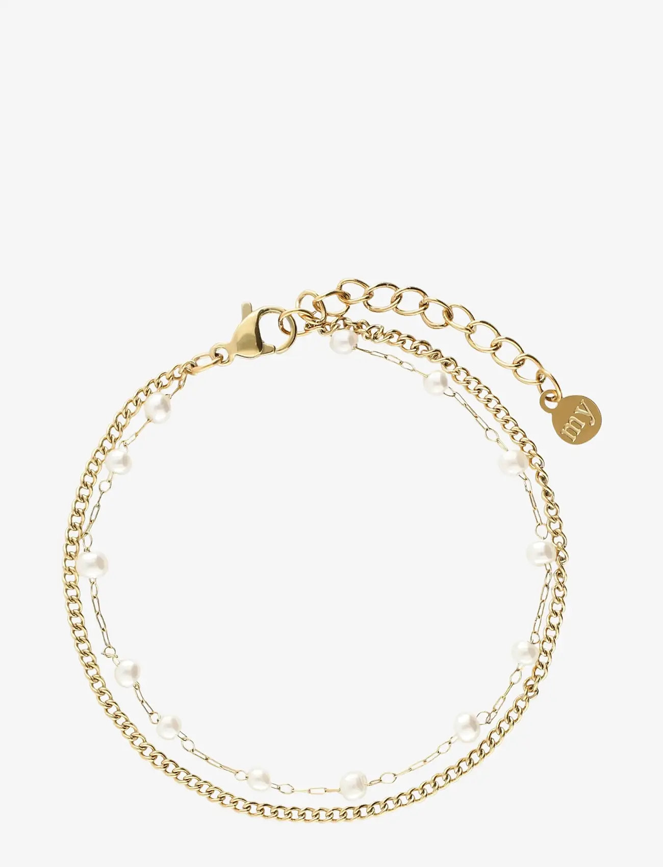 My Jewellery - Bracelet chain & pearls - käeketid - gold - 0