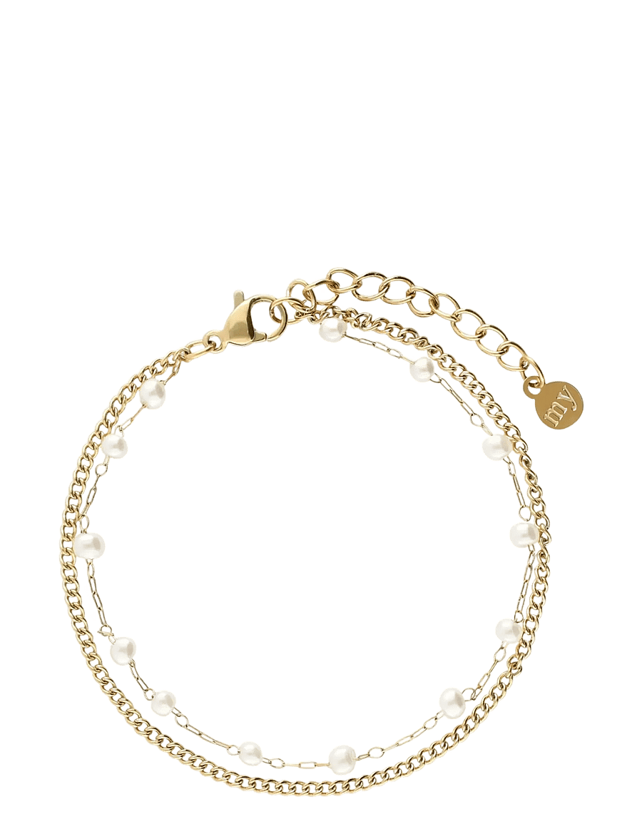 My Jewellery - Bracelet chain & pearls - käeketid - gold - 0