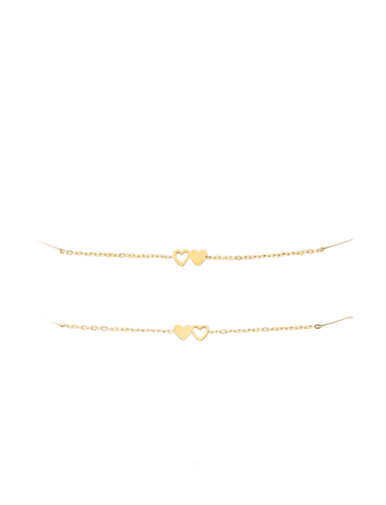 My Jewellery - Bracelet besties 2 hearts - keðjuarmbönd - gold - 2