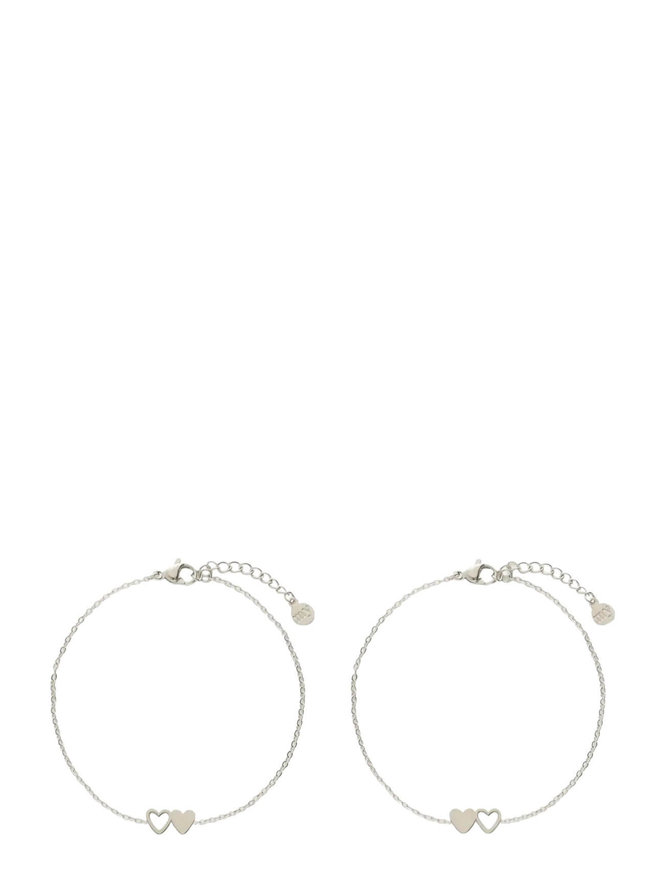 My Jewellery - Bracelet besties 2 hearts - Ķēžu rokassprādzes - silver - 2