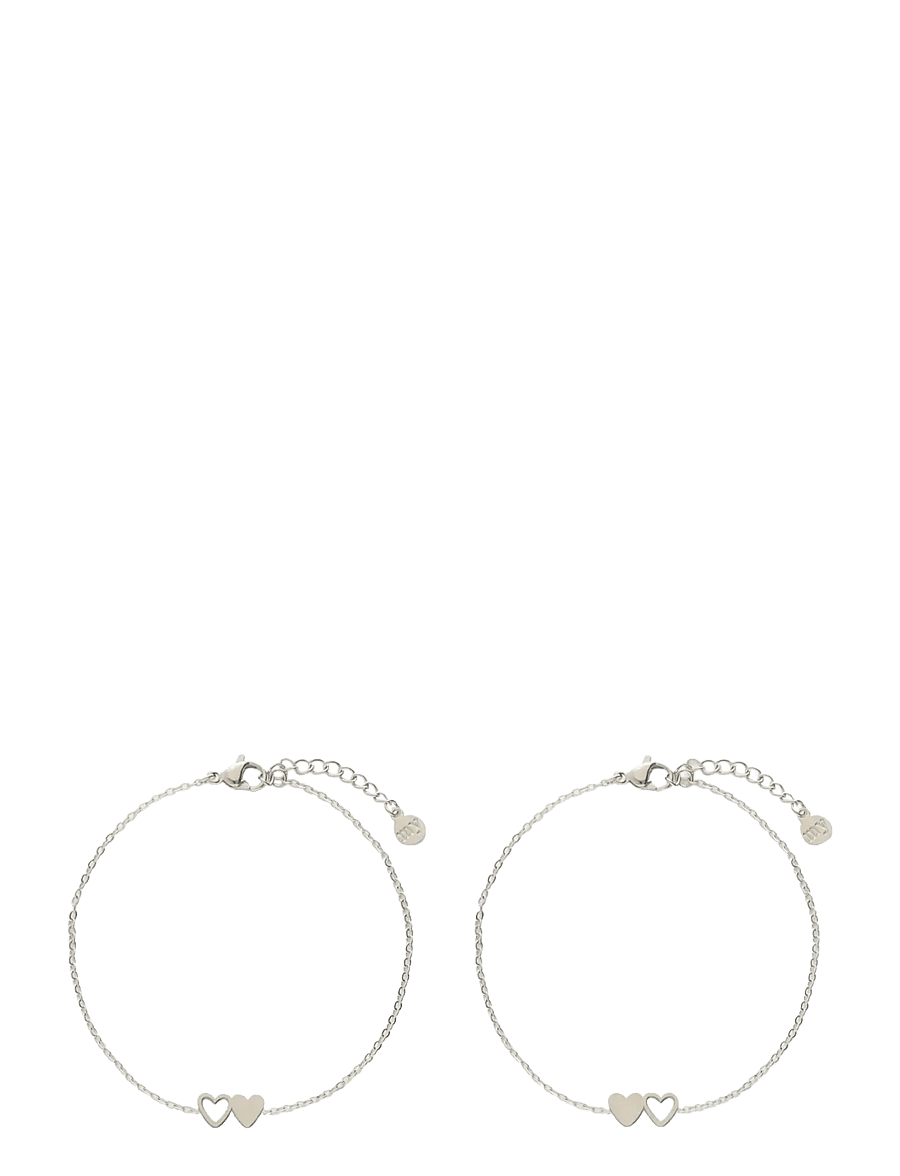 My Jewellery - Bracelet besties 2 hearts - lenkearmbånd - silver - 2