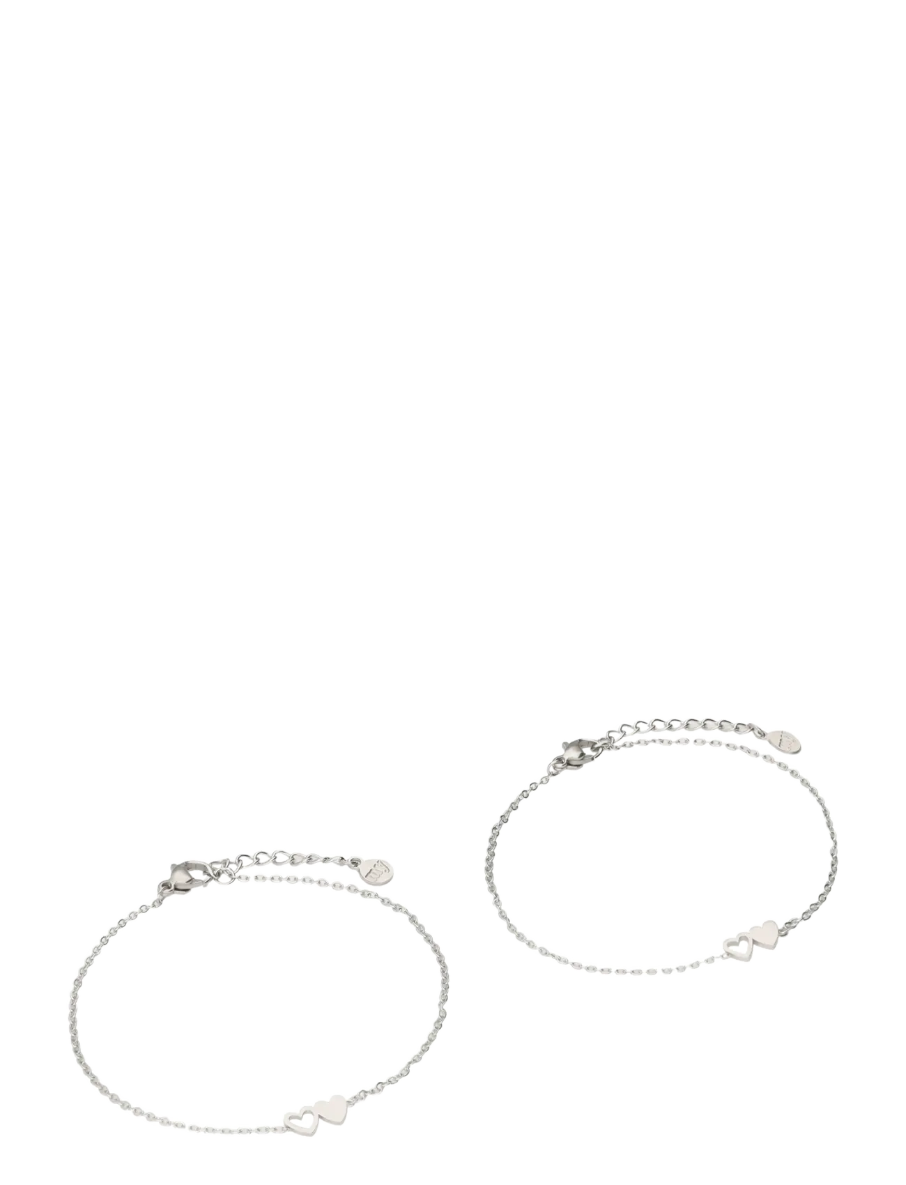 My Jewellery - Bracelet besties 2 hearts - Ķēžu rokassprādzes - silver - 3