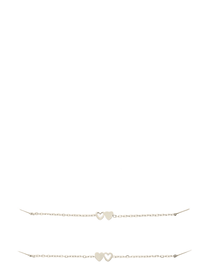 My Jewellery - Bracelet besties 2 hearts - kedjearmband - silver - 4