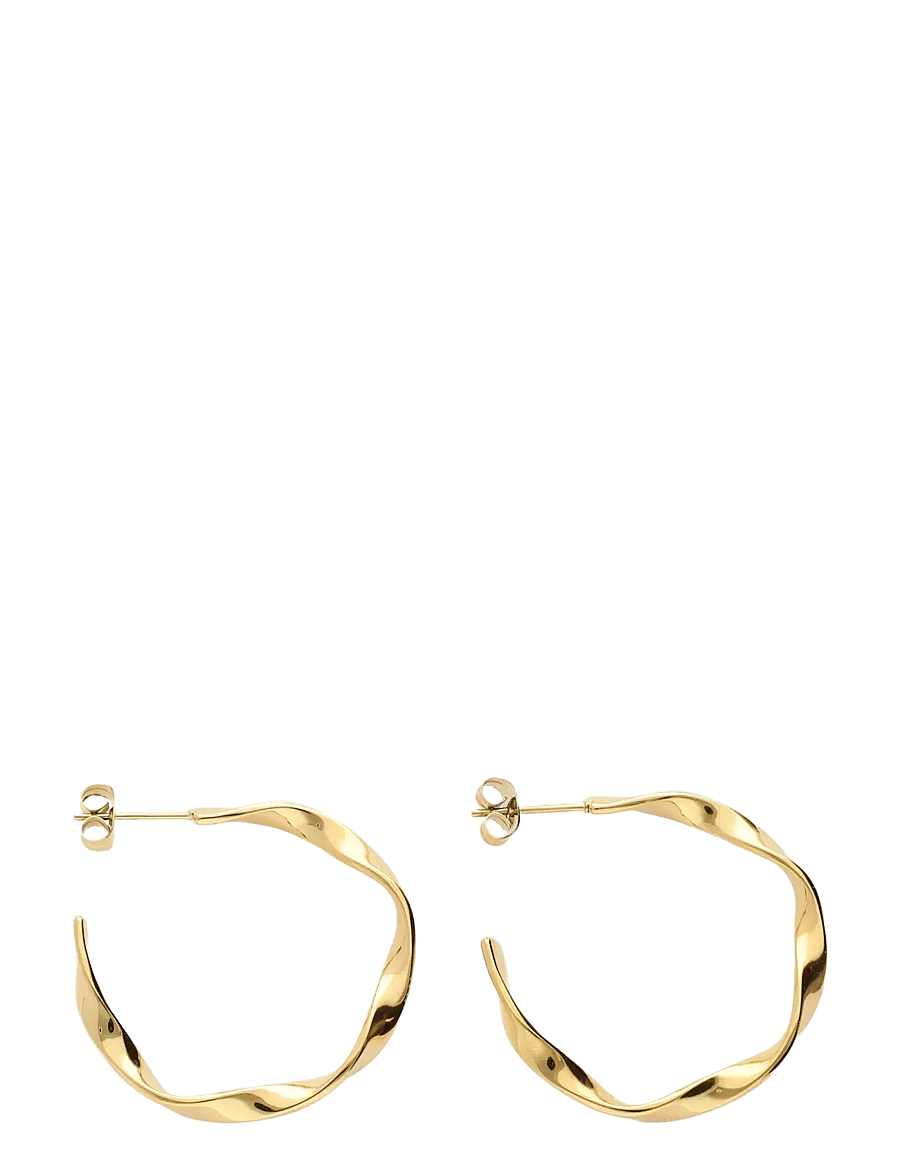 My Jewellery - Earring twisted hoop - hoops - gold - 0