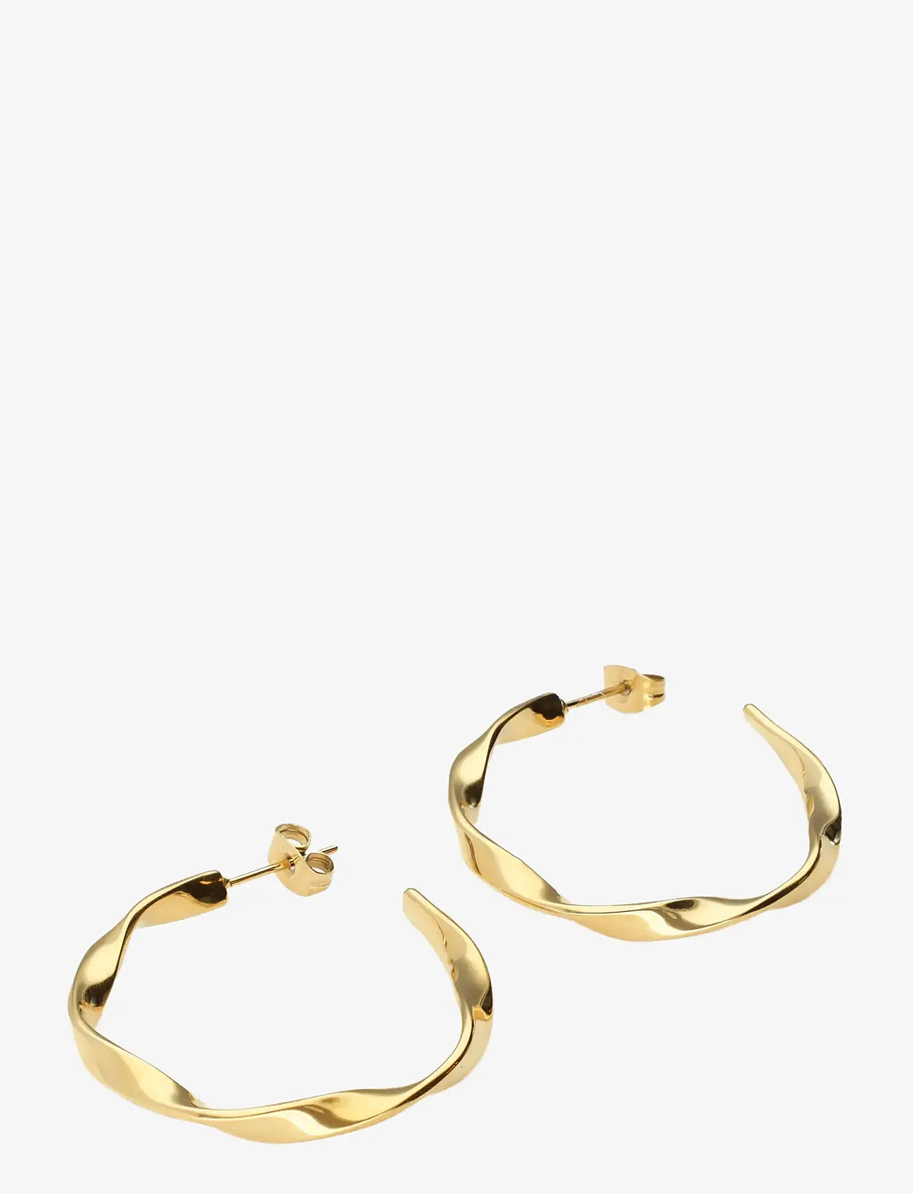 My Jewellery - Earring twisted hoop - creoler & hoops - gold - 1