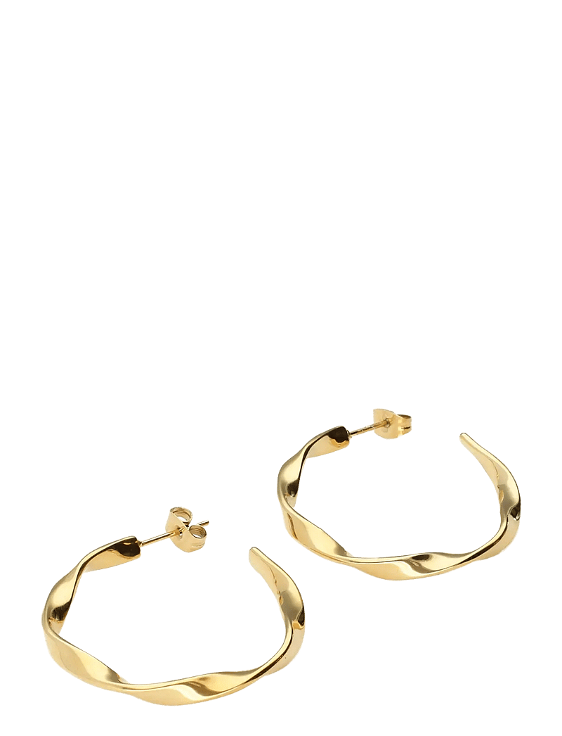 My Jewellery - Earring twisted hoop - creoler & hoops - gold - 1