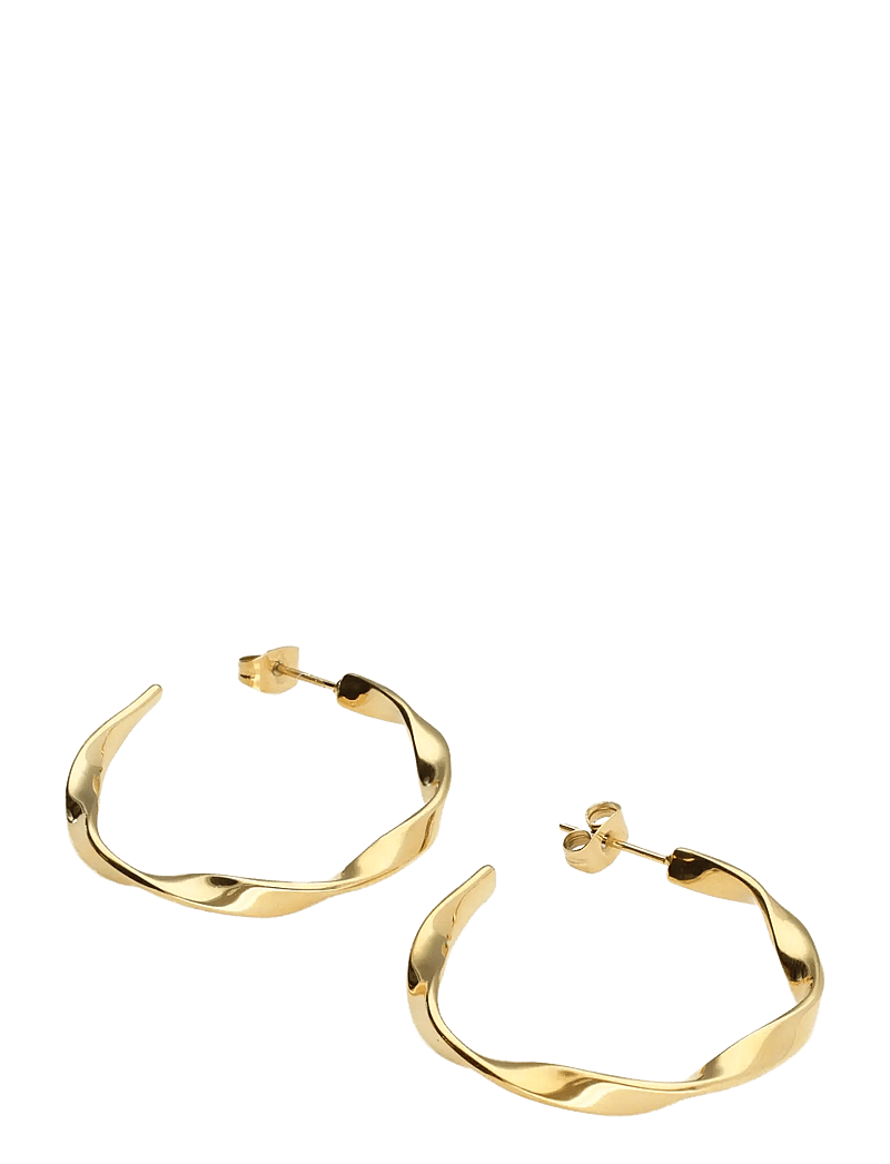 My Jewellery - Earring twisted hoop - creoler & hoops - gold - 2