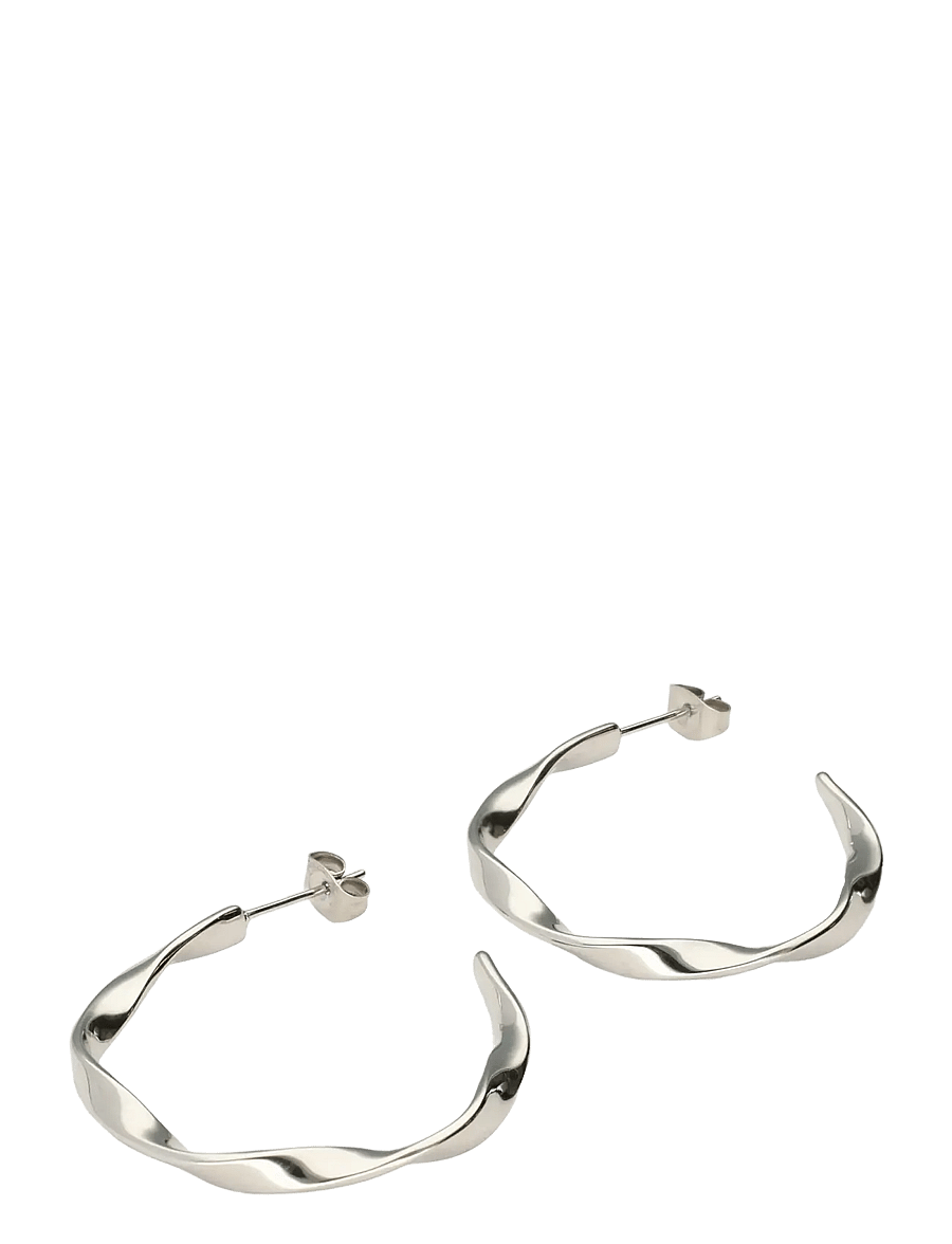 My Jewellery - Earring twisted hoop - hoops - silver - 2