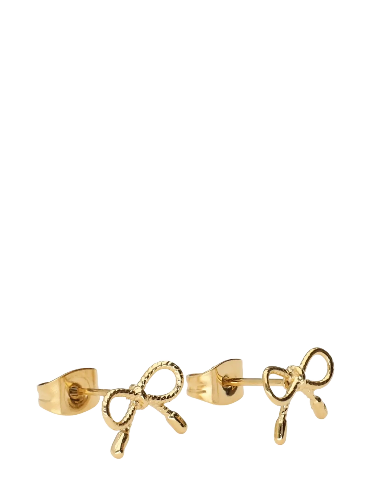 My Jewellery - Earstuds bow mini - studs örhängen - gold - 2