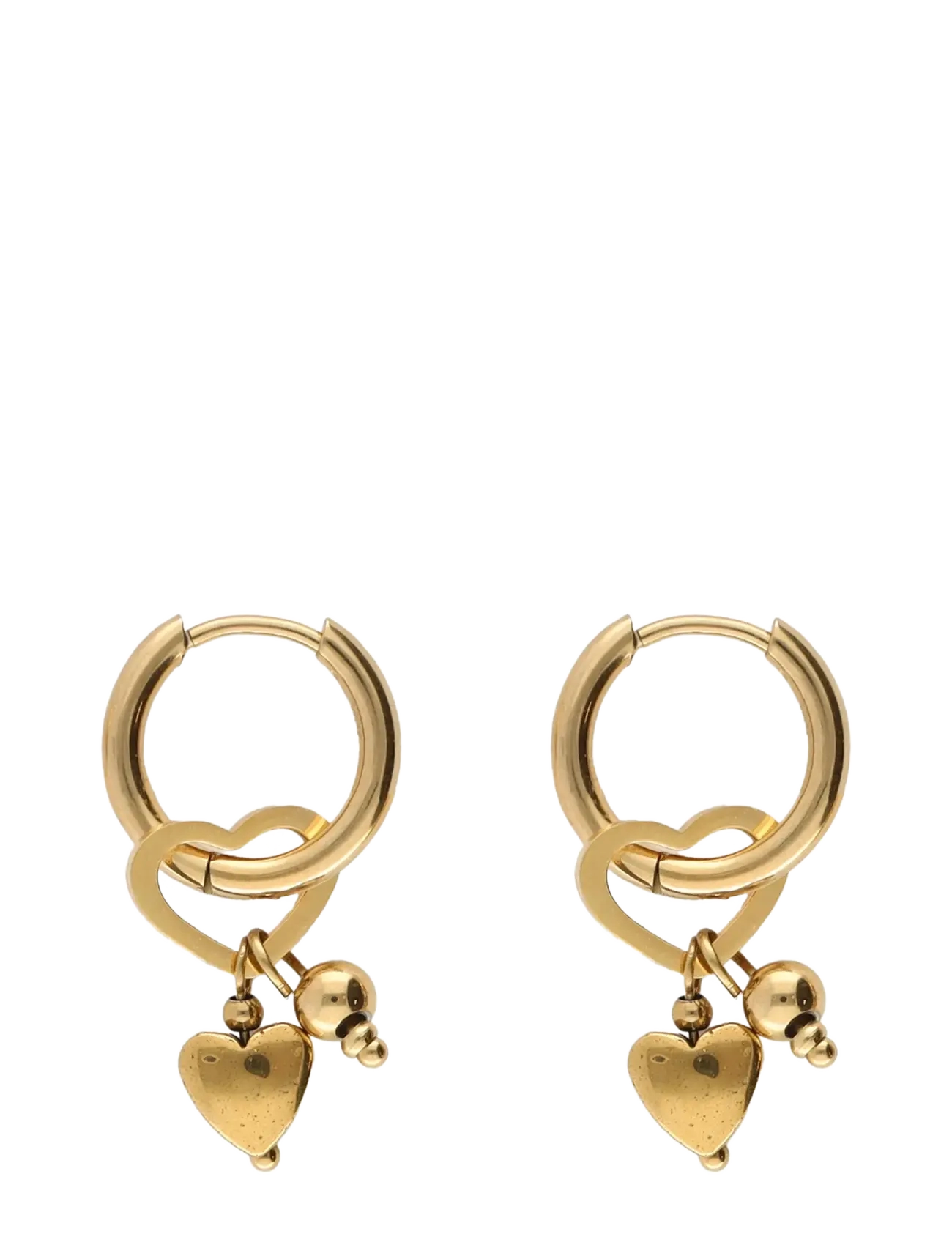 My Jewellery Earring hoop heart - Øreringe - GOLD / gold
