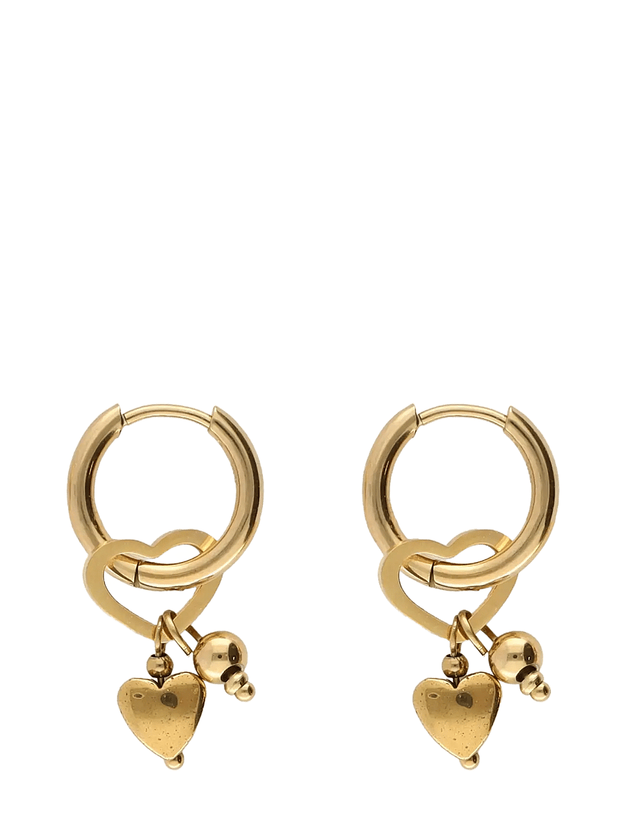 My Jewellery - Earring hoop heart - ohrhänger - gold - 1