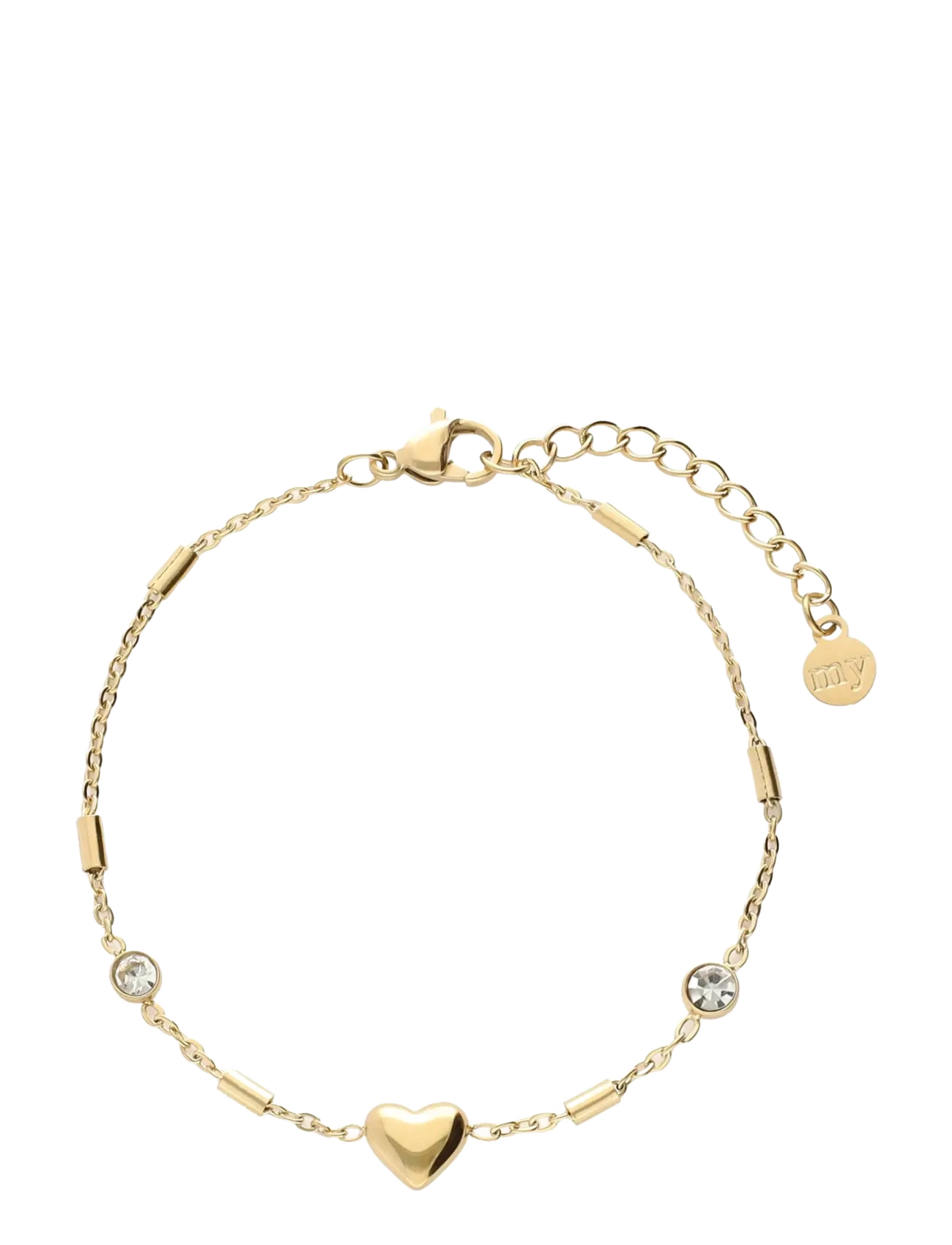 My Jewellery - Bracelet heart tubes - gold - 1