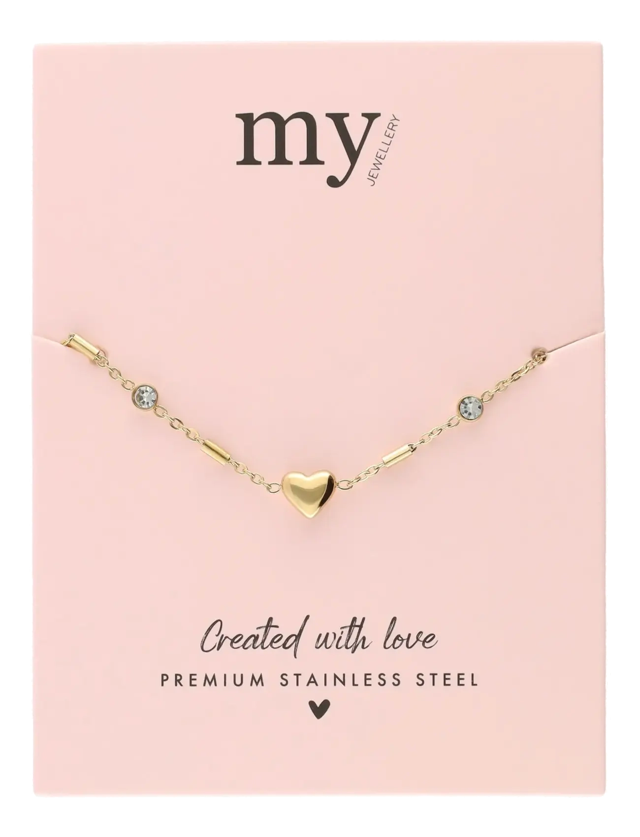 My Jewellery - Bracelet heart tubes - gold - 2