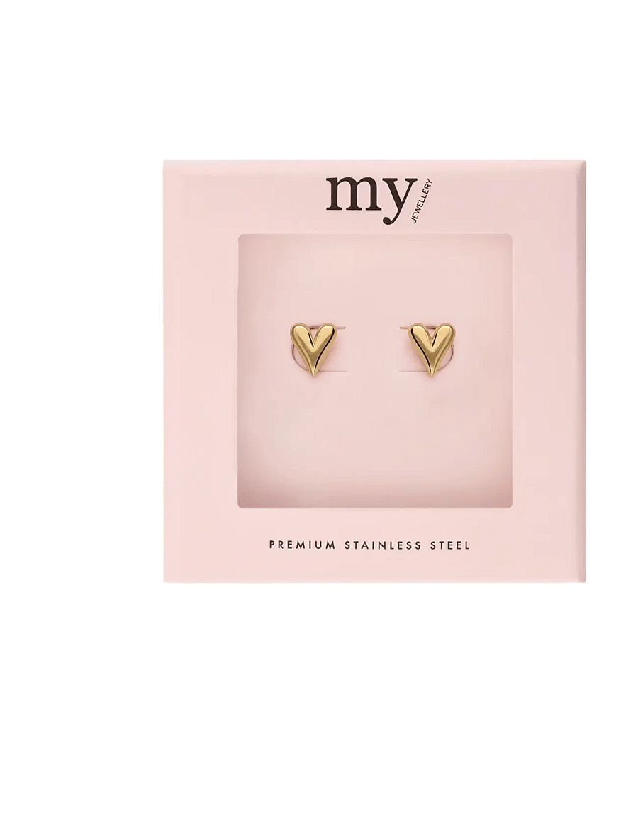 My Jewellery - Earstud mini heart - ohrstecker - gold - 2