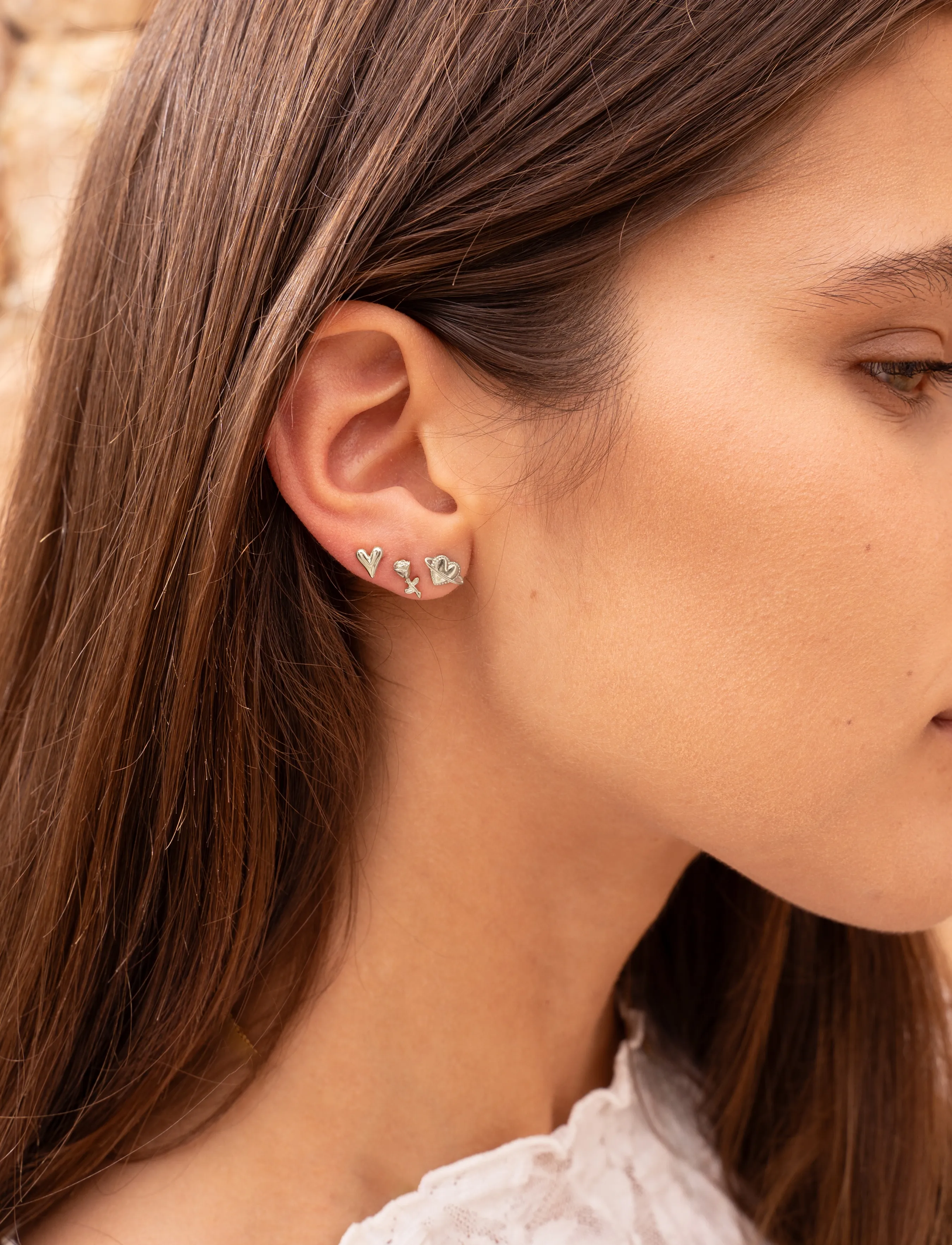 My Jewellery Earstud Mini Heart, One Size, Earrings, Silber - Studs, Frauen