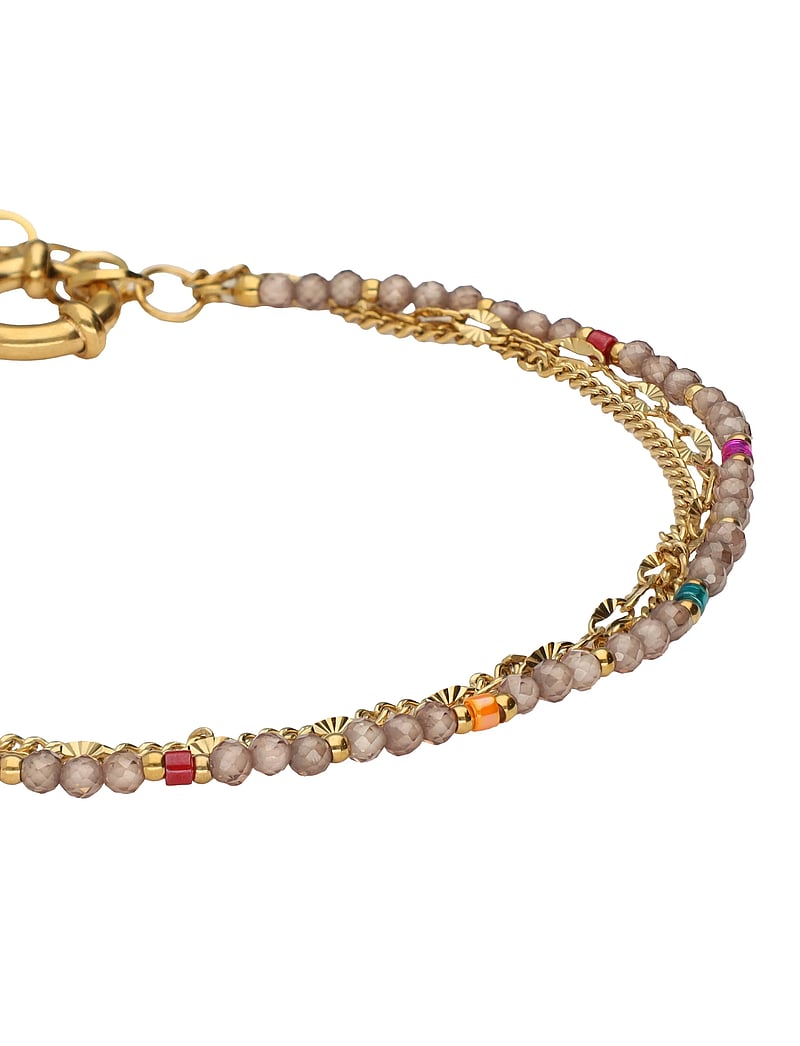 My Jewellery - Bracelet 3 layers taupe - kettenarmbänder - gold - 3