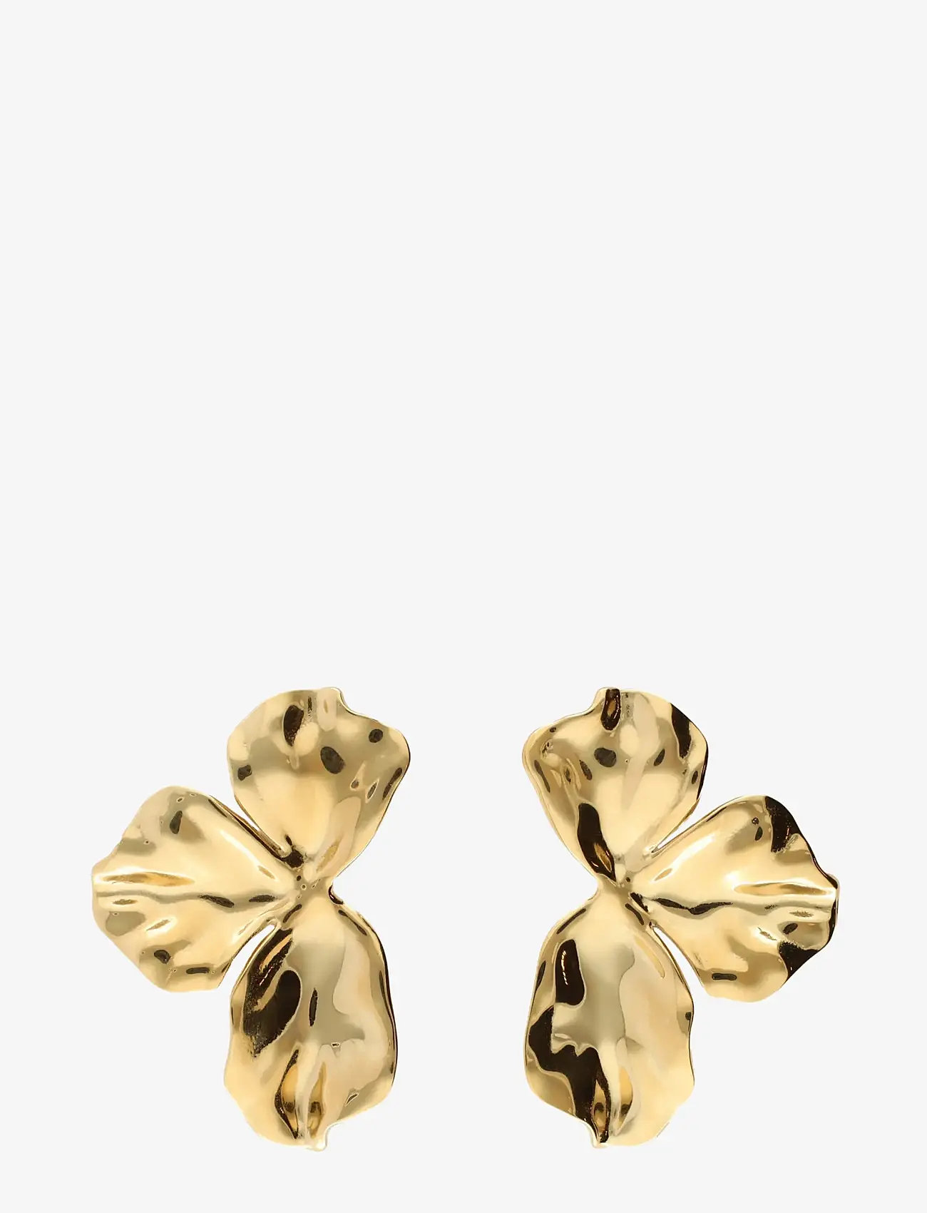 My Jewellery - Earstud half flower - statement örhängen - gold - 1