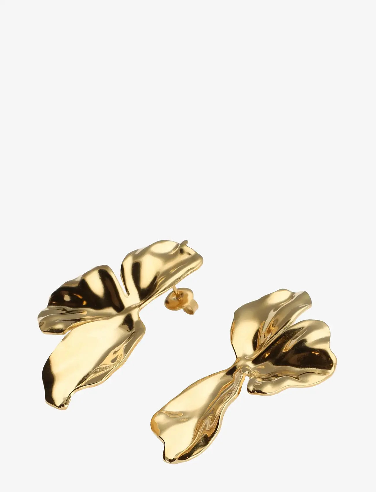 My Jewellery - Earstud half flower - statement örhängen - gold - 2
