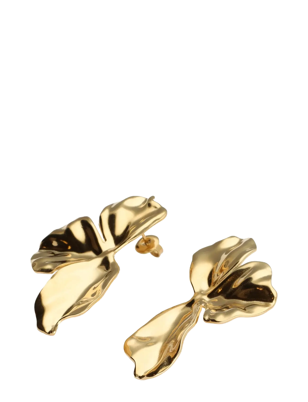 My Jewellery - Earstud half flower - statement øreringe - gold - 2