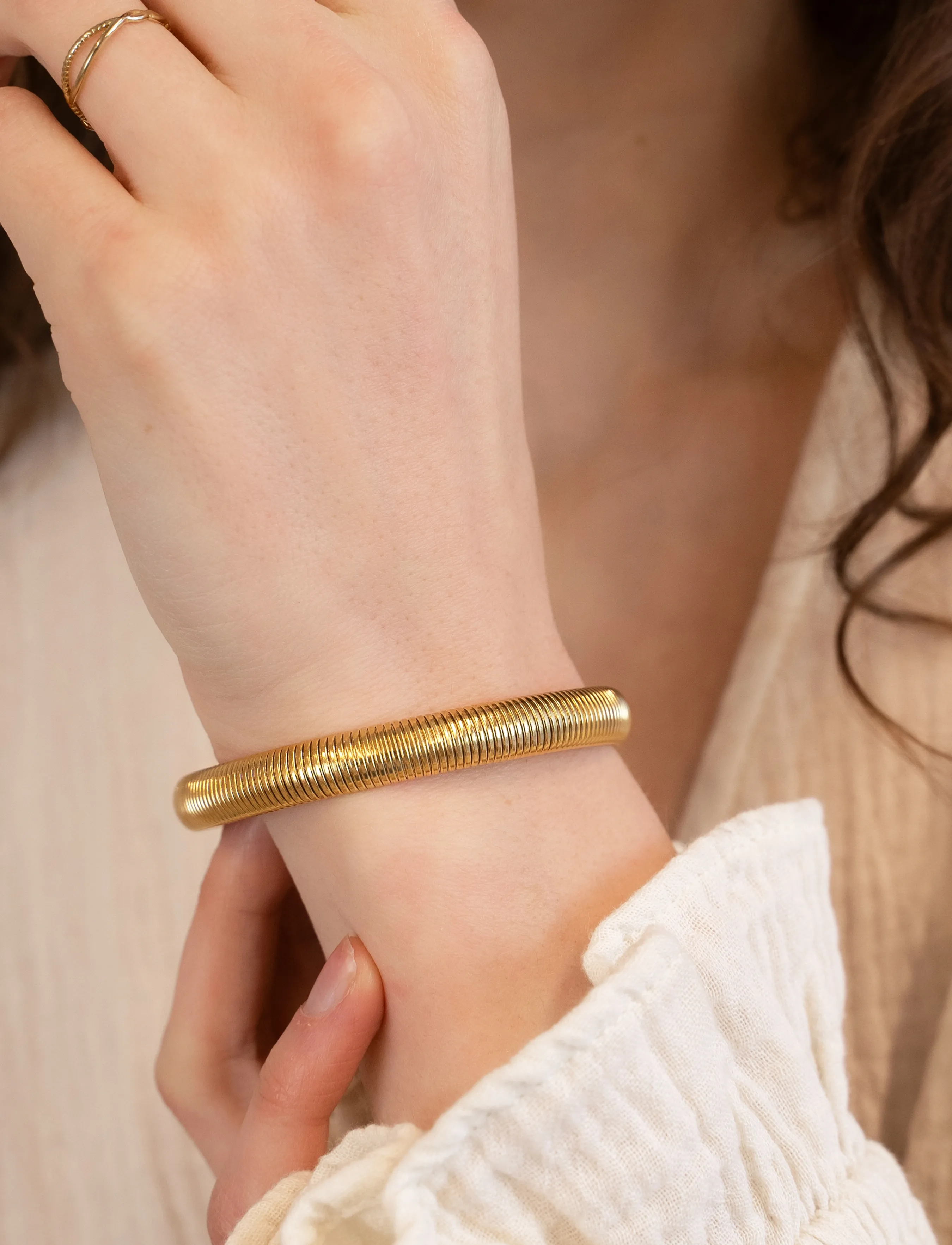 My Jewellery Bangle Elastic Small, One Size, Bracelets, Gold - Bangles, Frauen